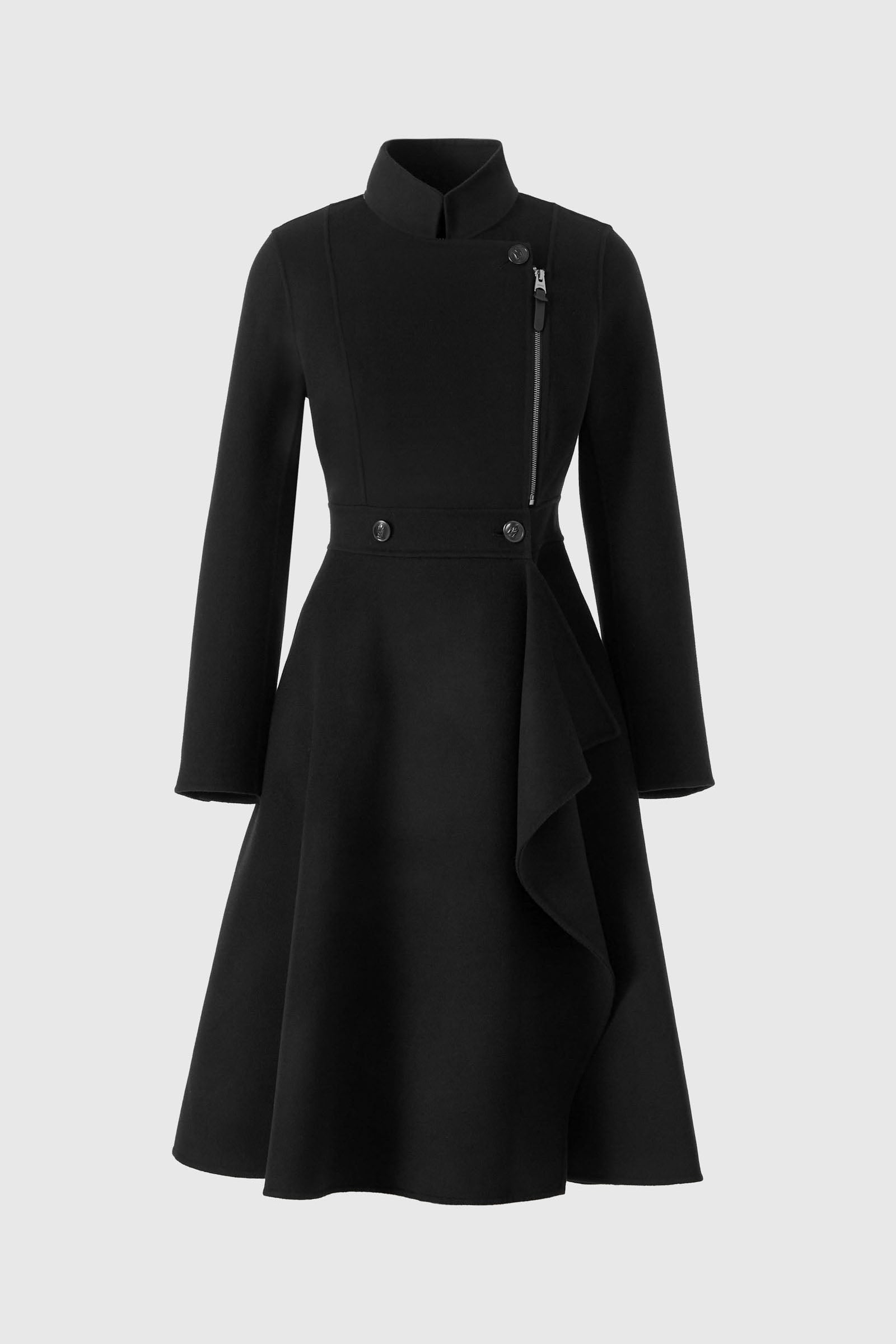 Women's Asymmetrical Wool Coat SCUSTY Women's Asymmetrical