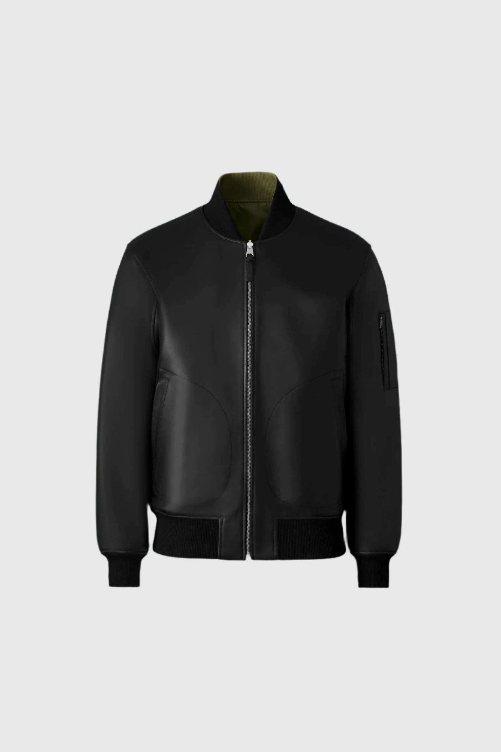 Bomber Mackage Size 40 Easton-SA, 2-In-1 Reversible Leather Bomber - Main Image