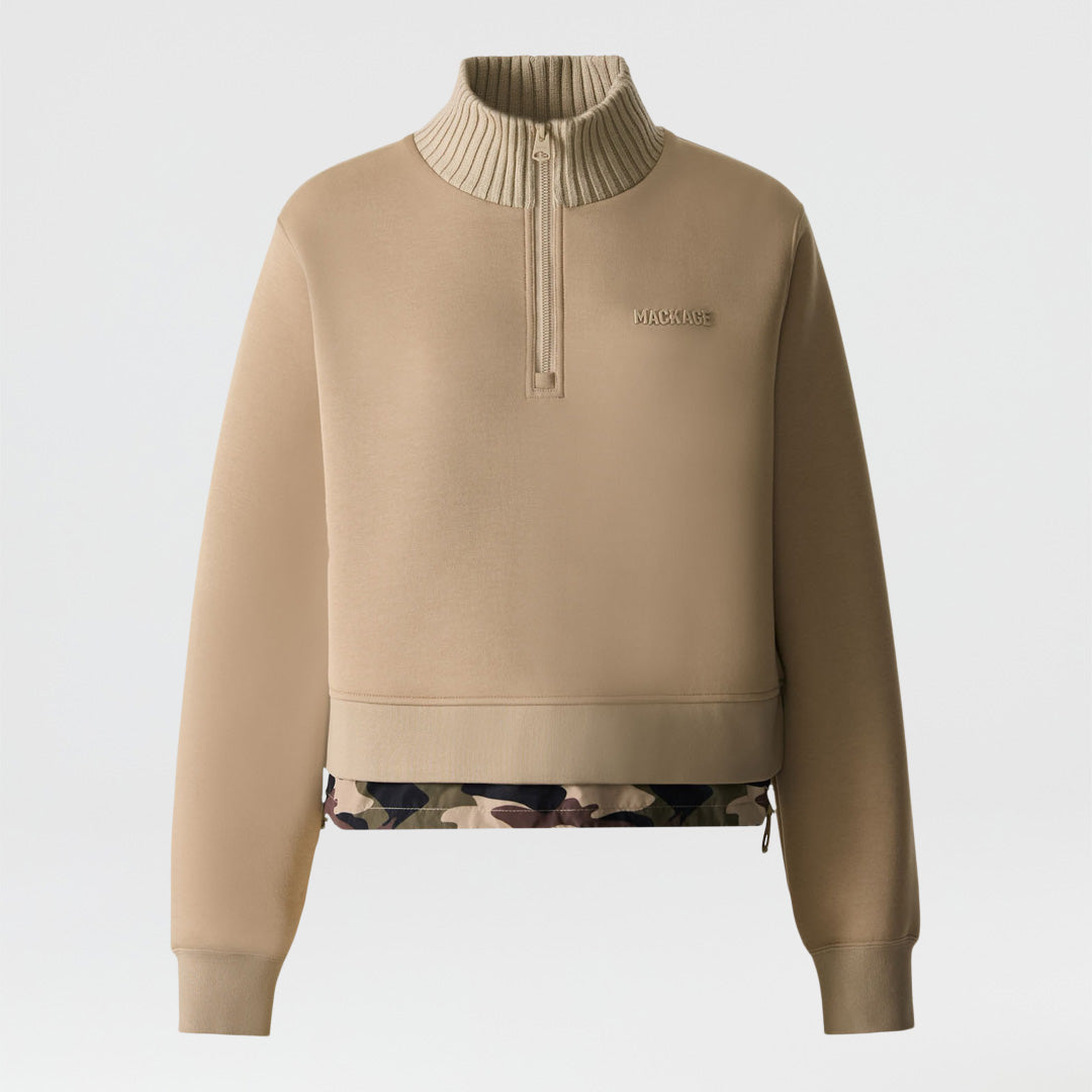 8YARDS Women's RIBSEPA-PULLOVER 2G ベージュM ELVIRA_LIGHT_CAMEL_FEED.jpg?v=