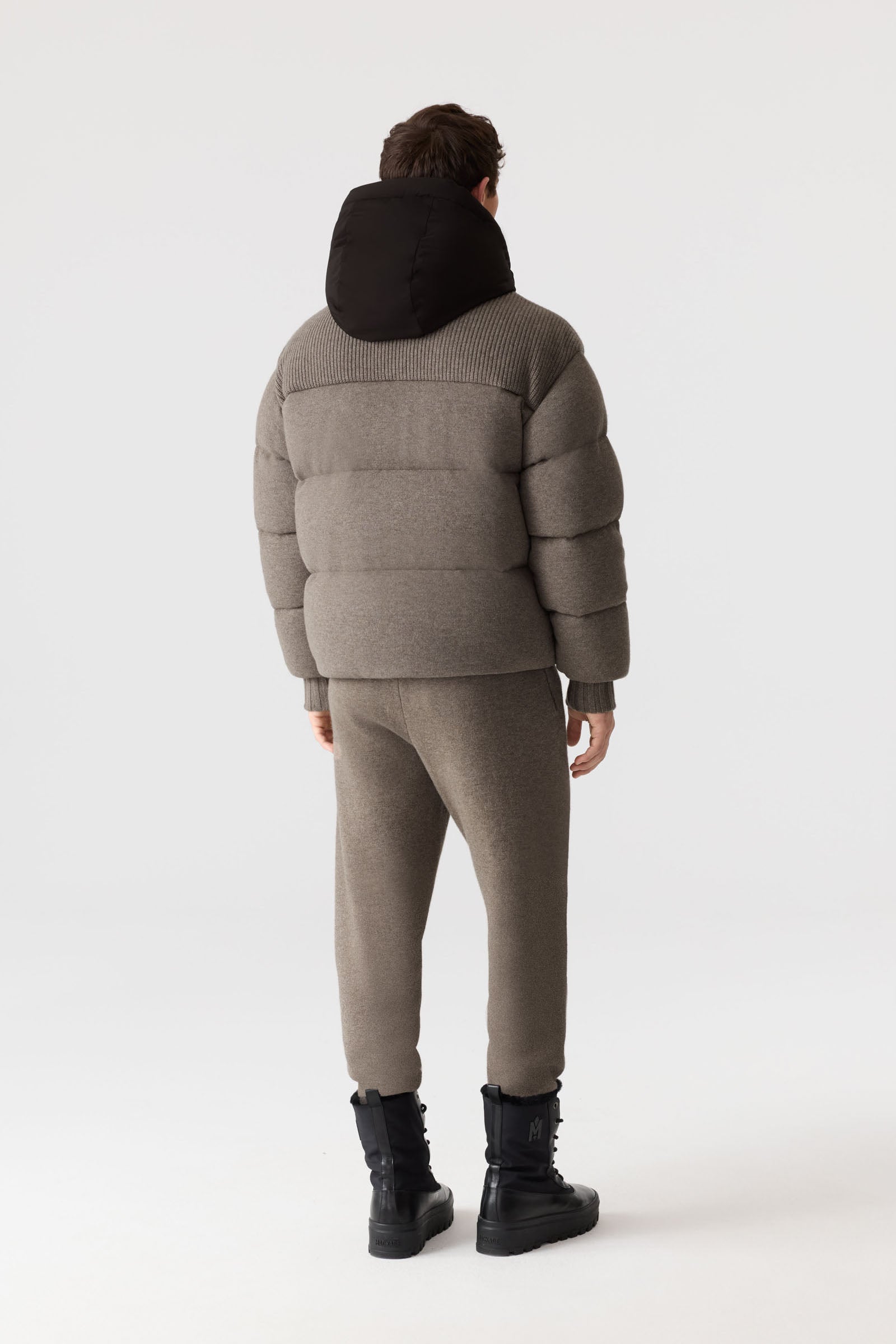 GRIFFEN Cashmere-Blend Down Jacket - removable Hood for Men