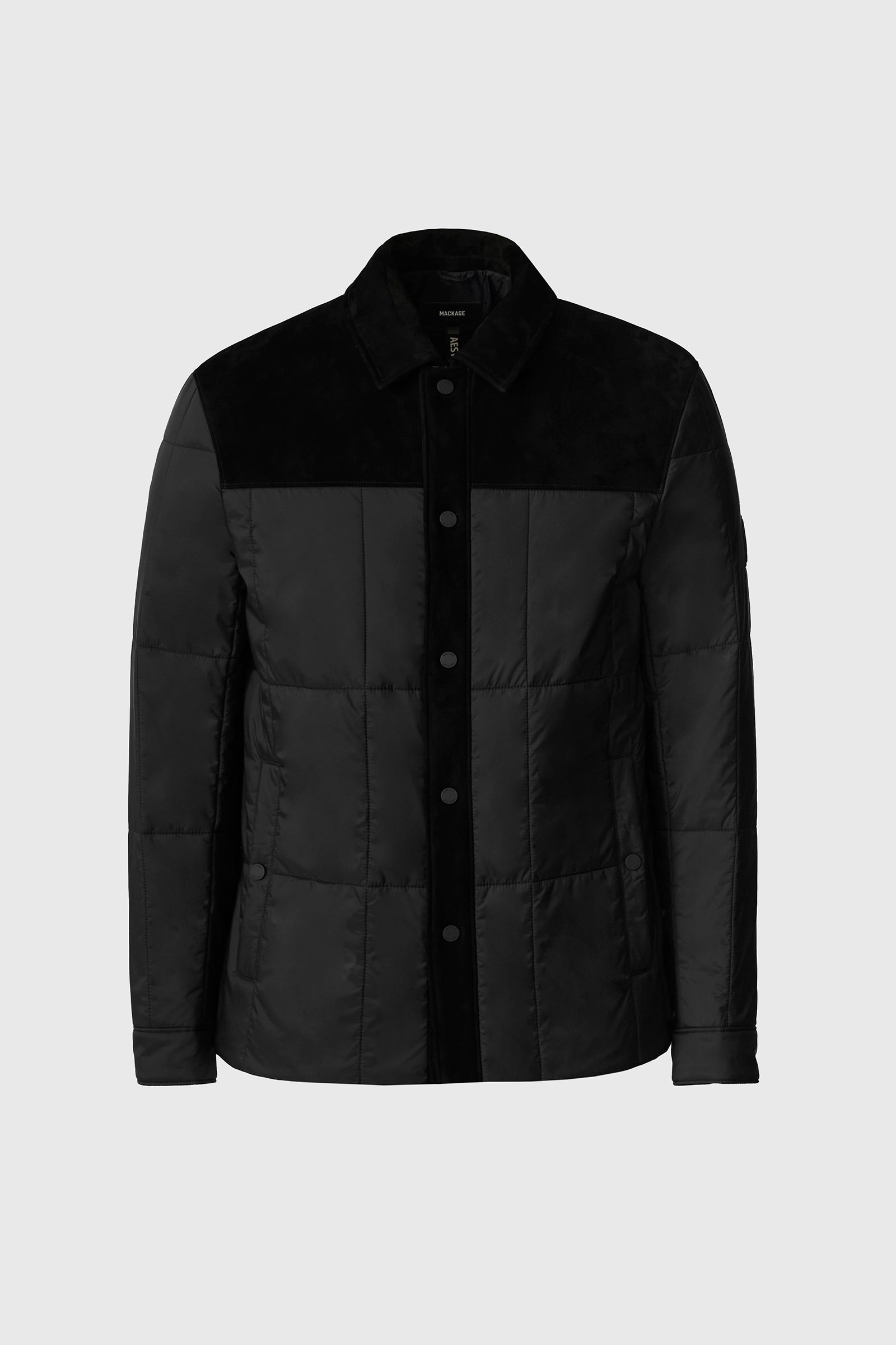 HENRIK Suede Shirt Jacket for Men | Mackage US