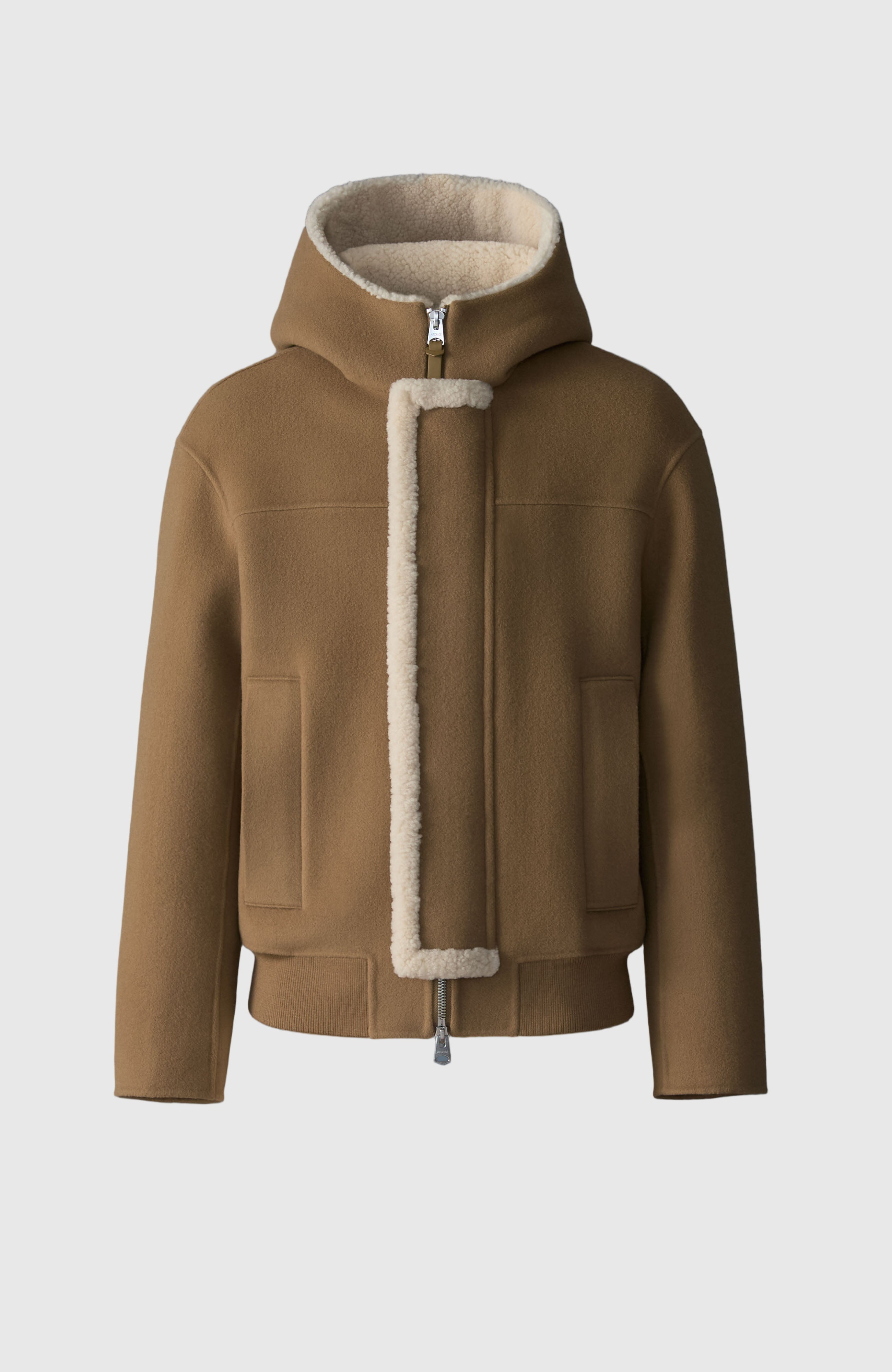 JAY Heavy Double-Face Wool Hooded Jacket for Men | Mackage US