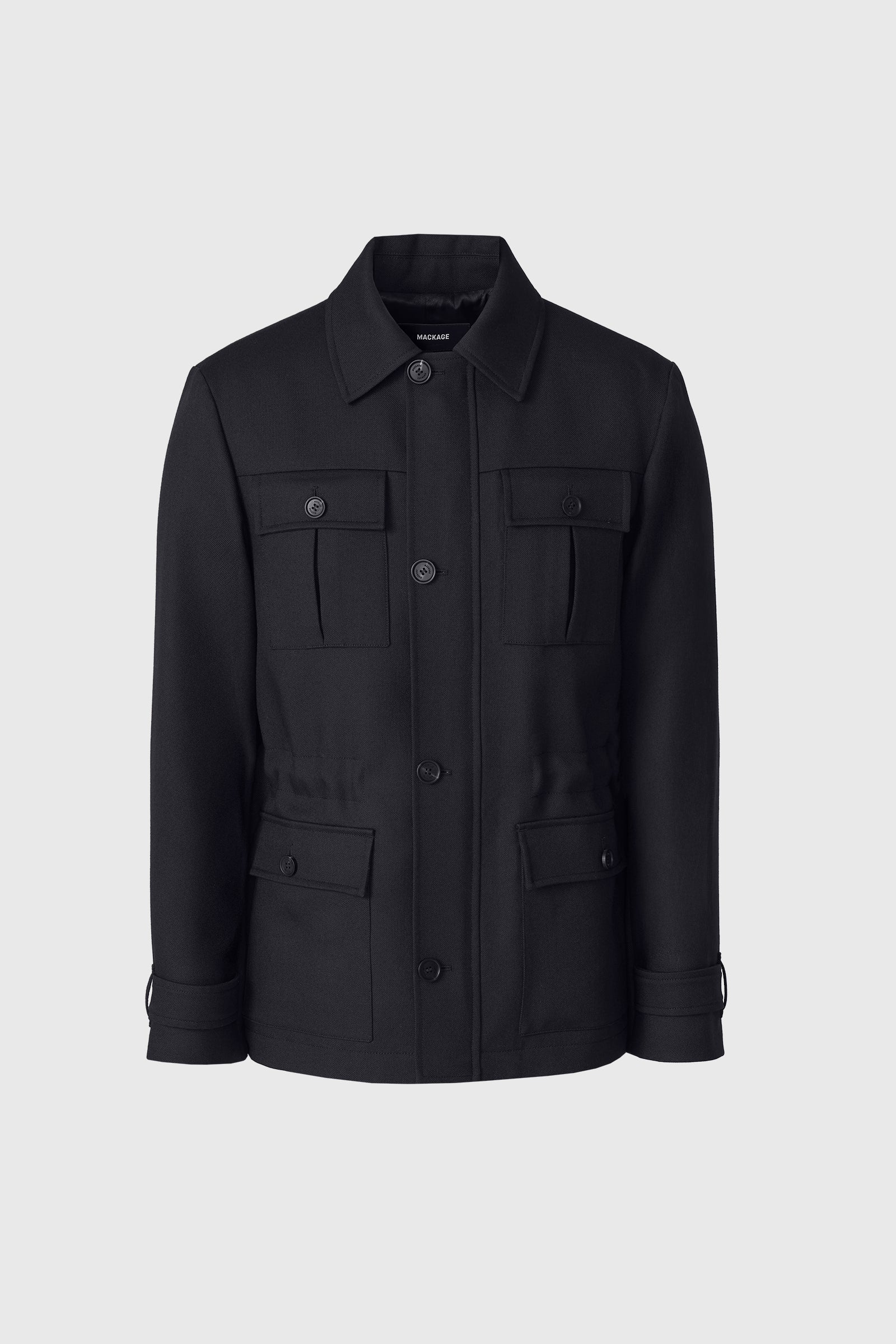 JUDSON Wool Gabardine Safari Jacket for Men | Mackage® US