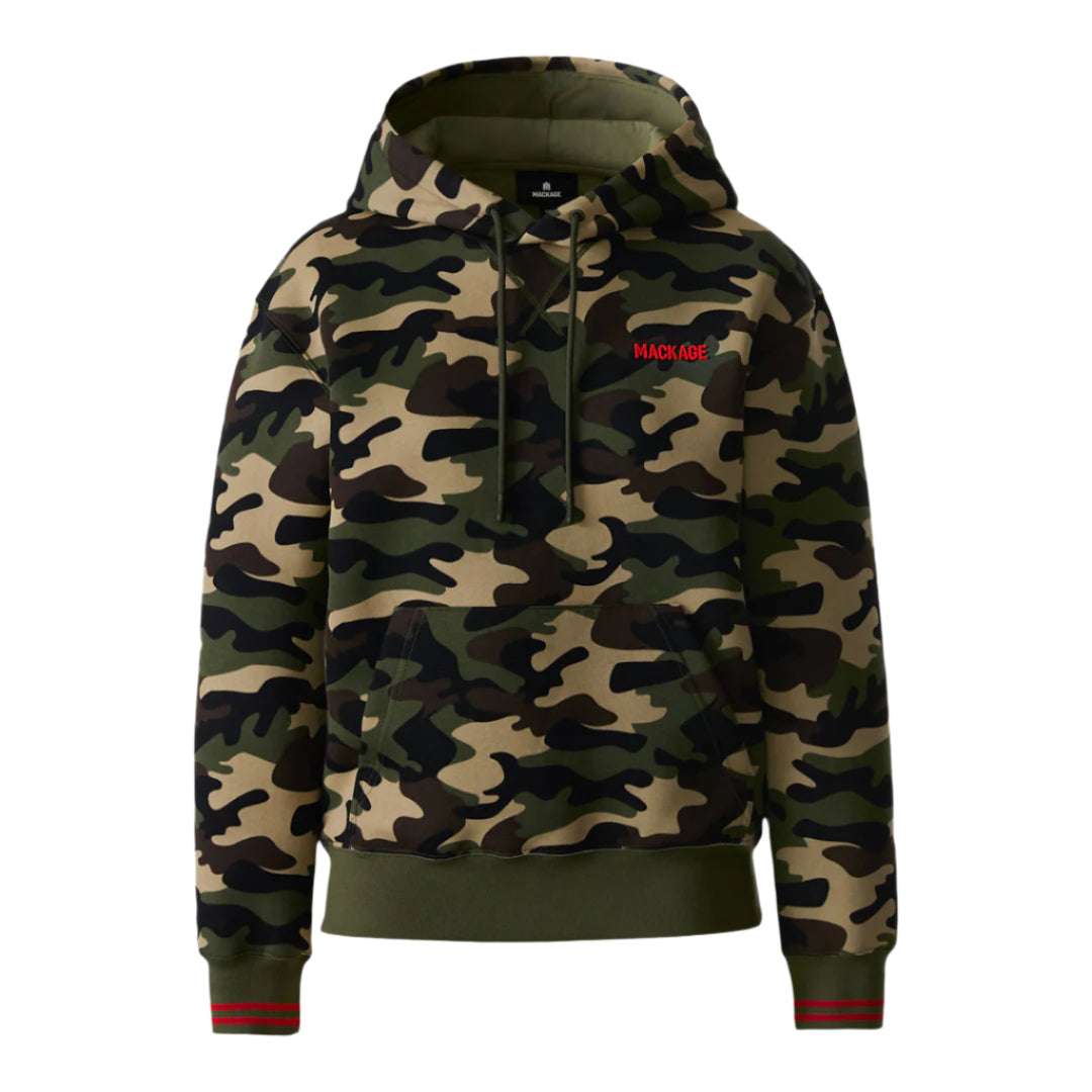 KRYSTIANA-CAMO Double-Face Jersey Hoodie for Women | Mackage US