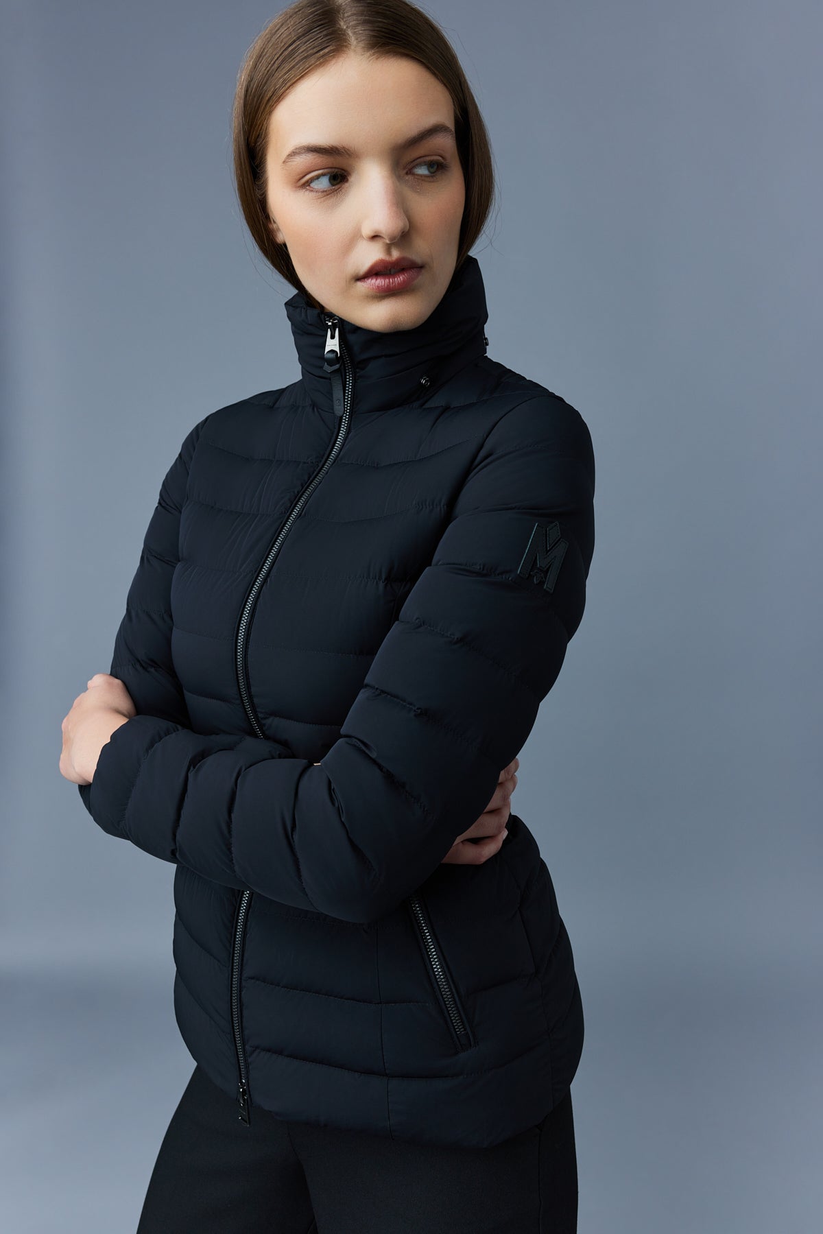 Michi, Agile-360 stretch light down jacket with hood for ladies