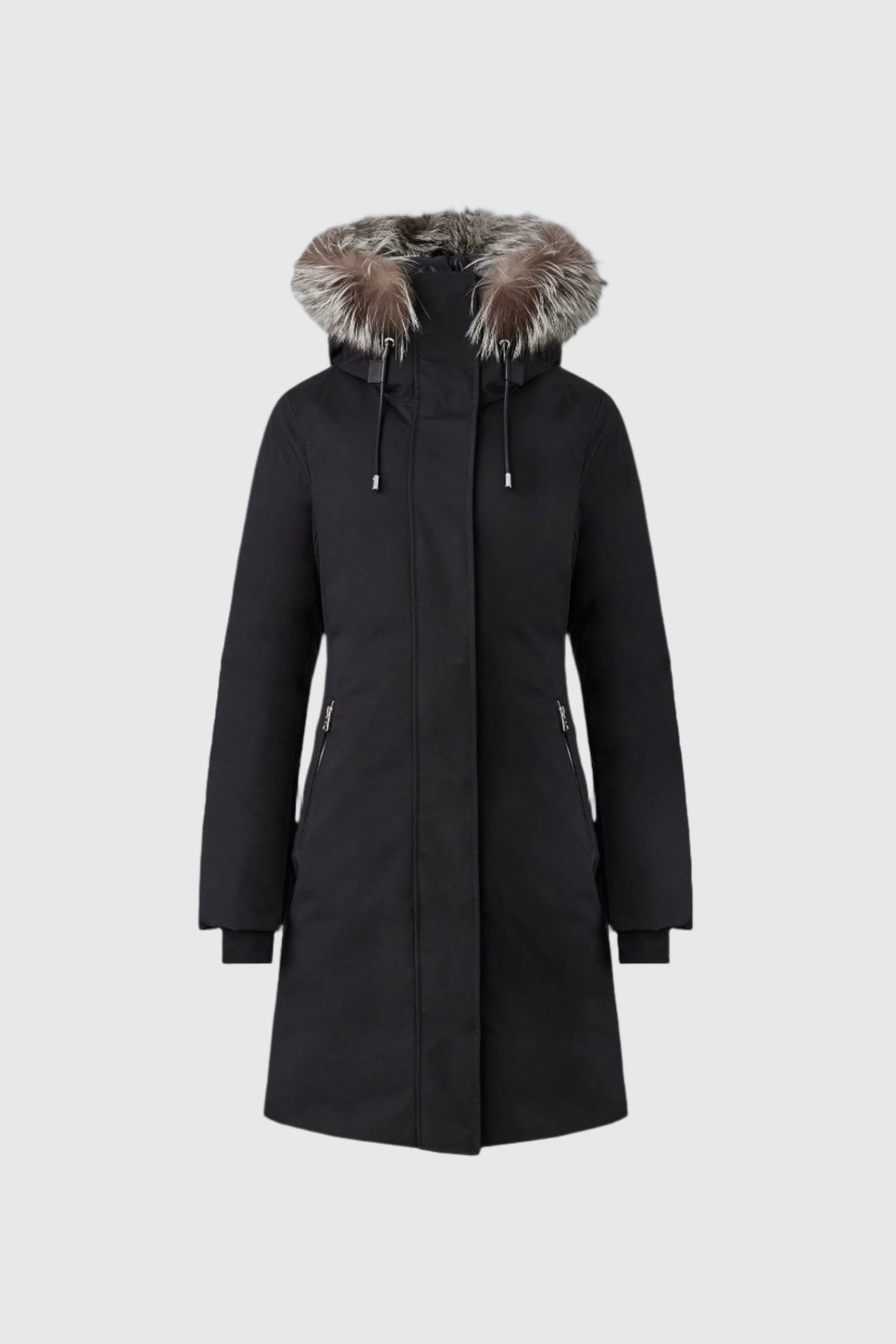 SHILOH-XZ 2-in-1 Fitted Down coat - removable bib & fur for Women 