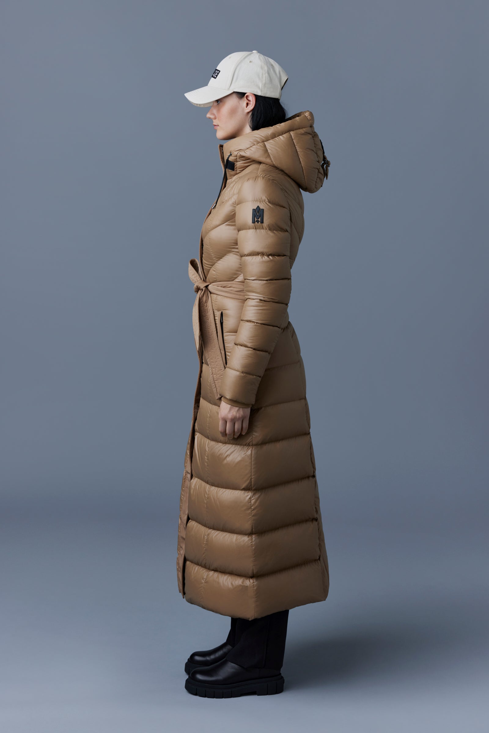Calina, Lustrous light down maxi coat for ladies | Mackage® US | Windbreakers