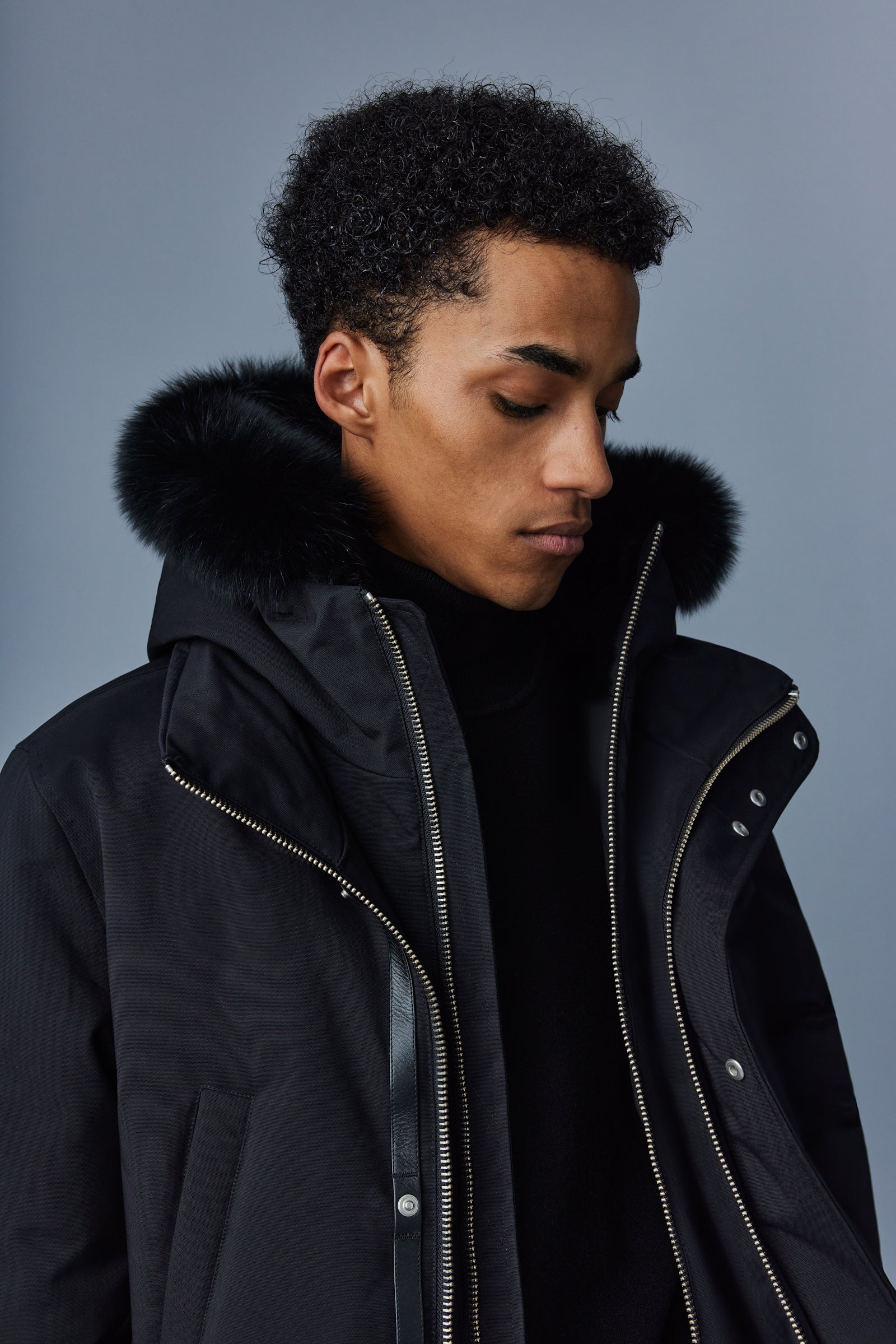 Black fur accessories - black fur garments - arctic-store