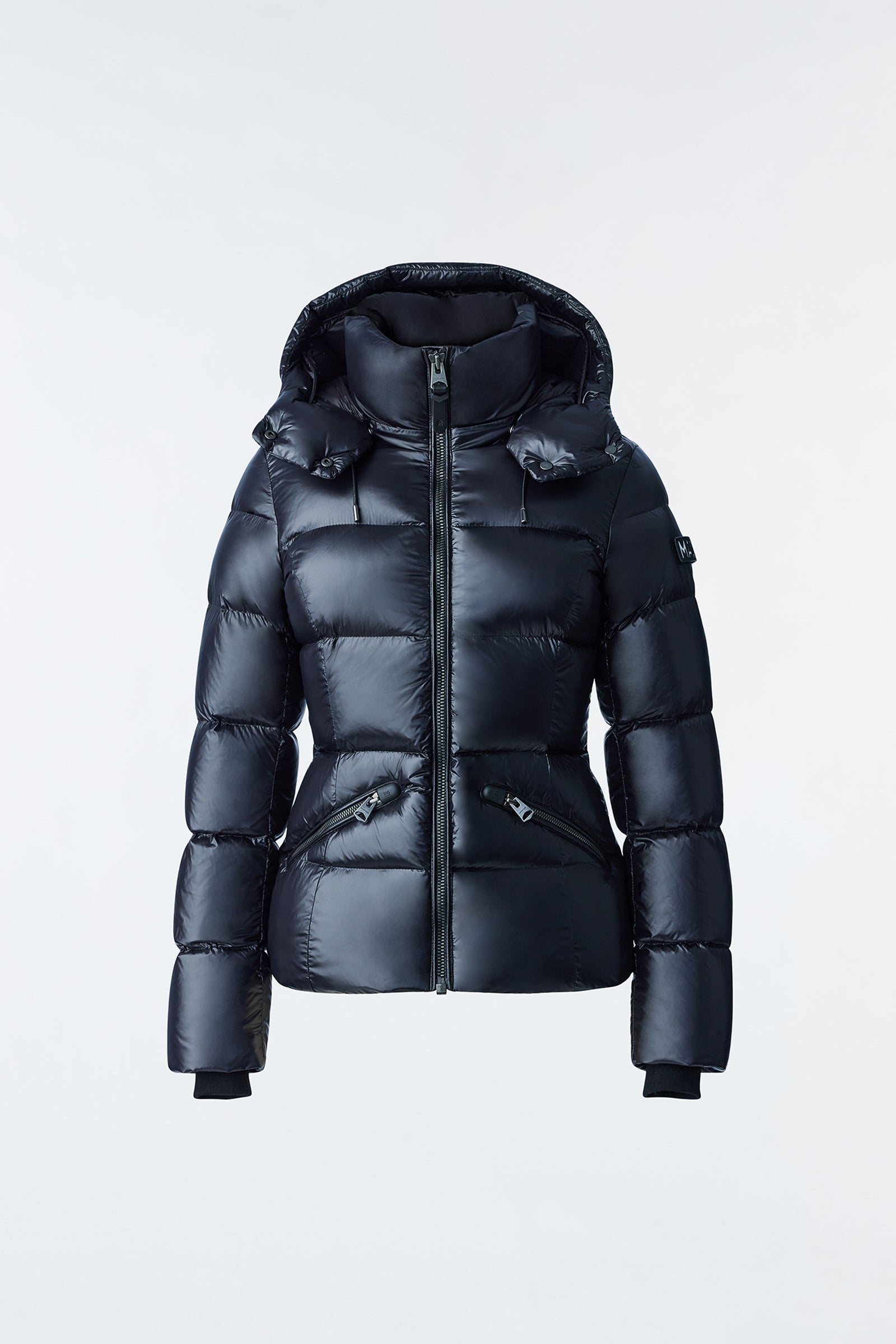 Madalyn, Lustrous light down jacket with hood for ladies