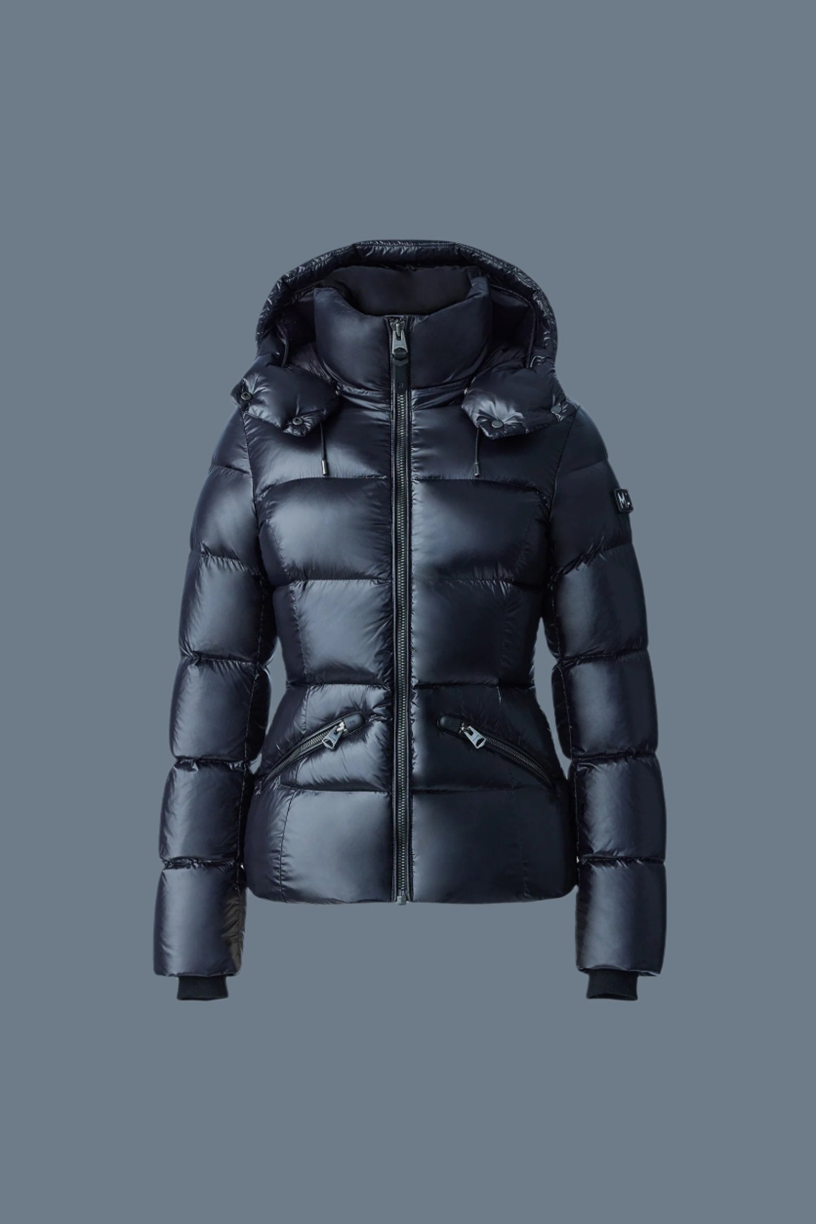 Madalyn, Lustrous light down jacket with hood for ladies