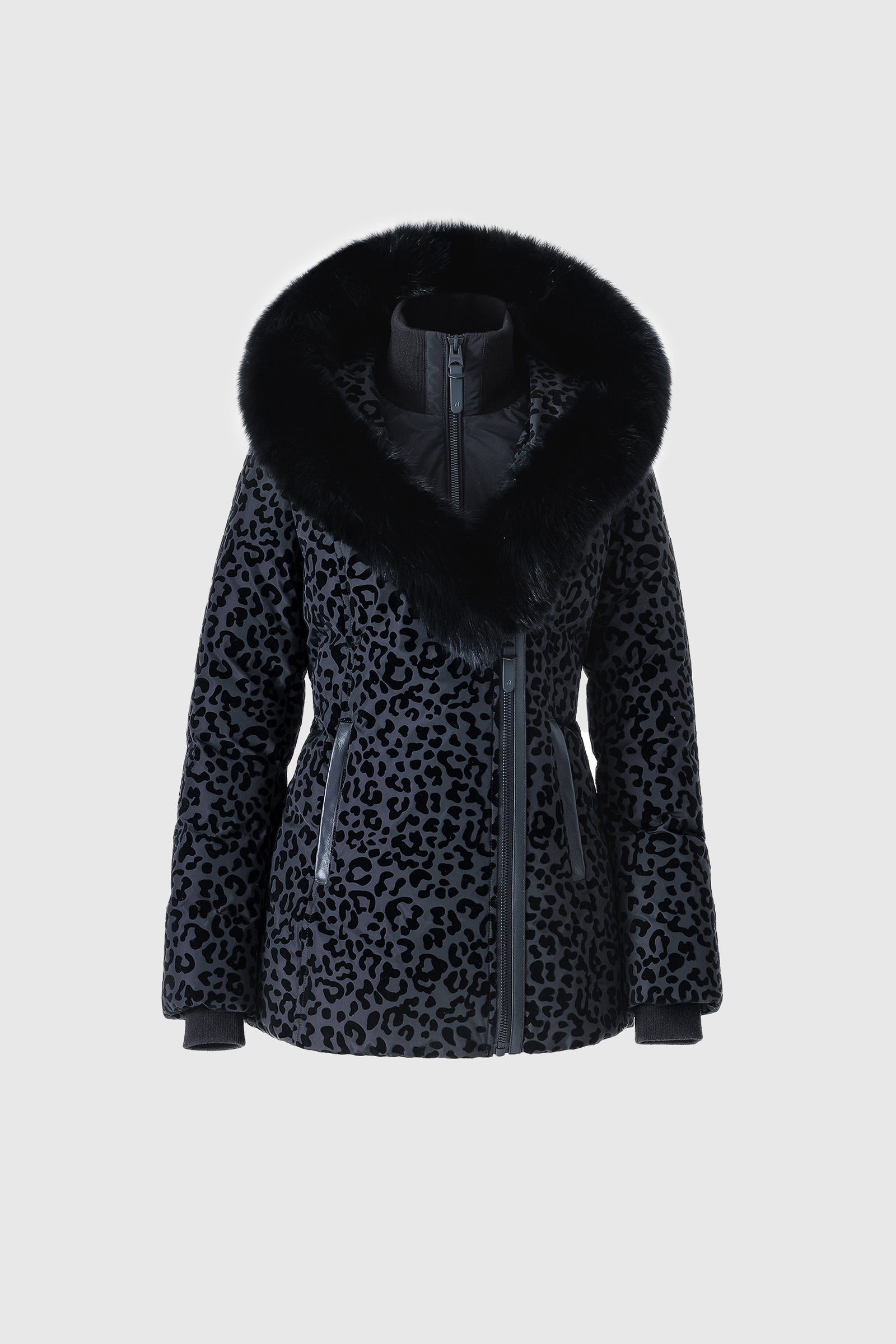 ADALI-FLP Down Coat with Natural Fur Signature Mackage Collar for