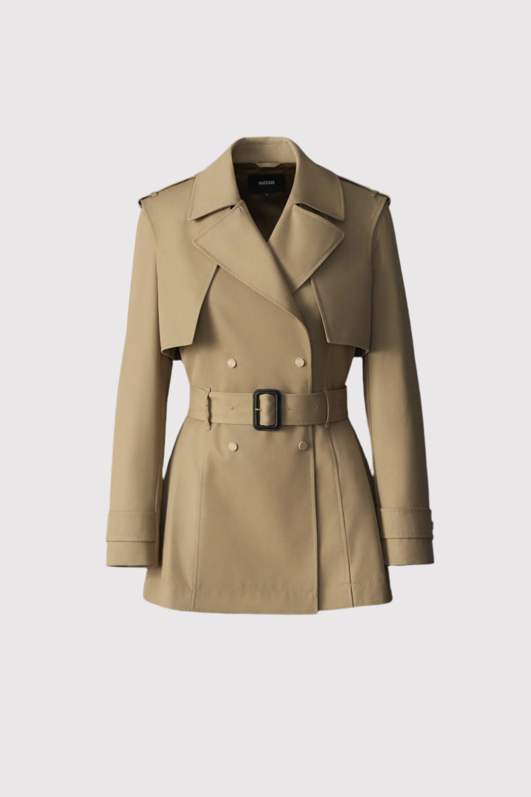 Adva, Mid-Length buckled belt trench | Mackage® US