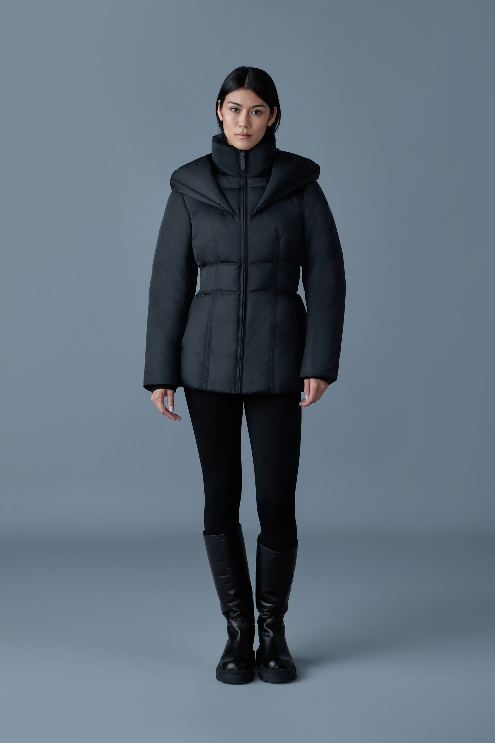 Alana, tech satin medium down jacket | Mackage® US Alana, tech satin medium down jacket | Mackage® US