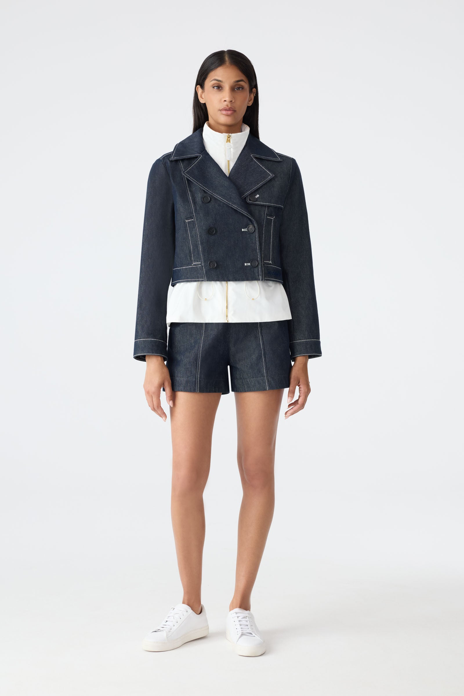 Laika, Hybrid down jacket with peplum | Mackage® US