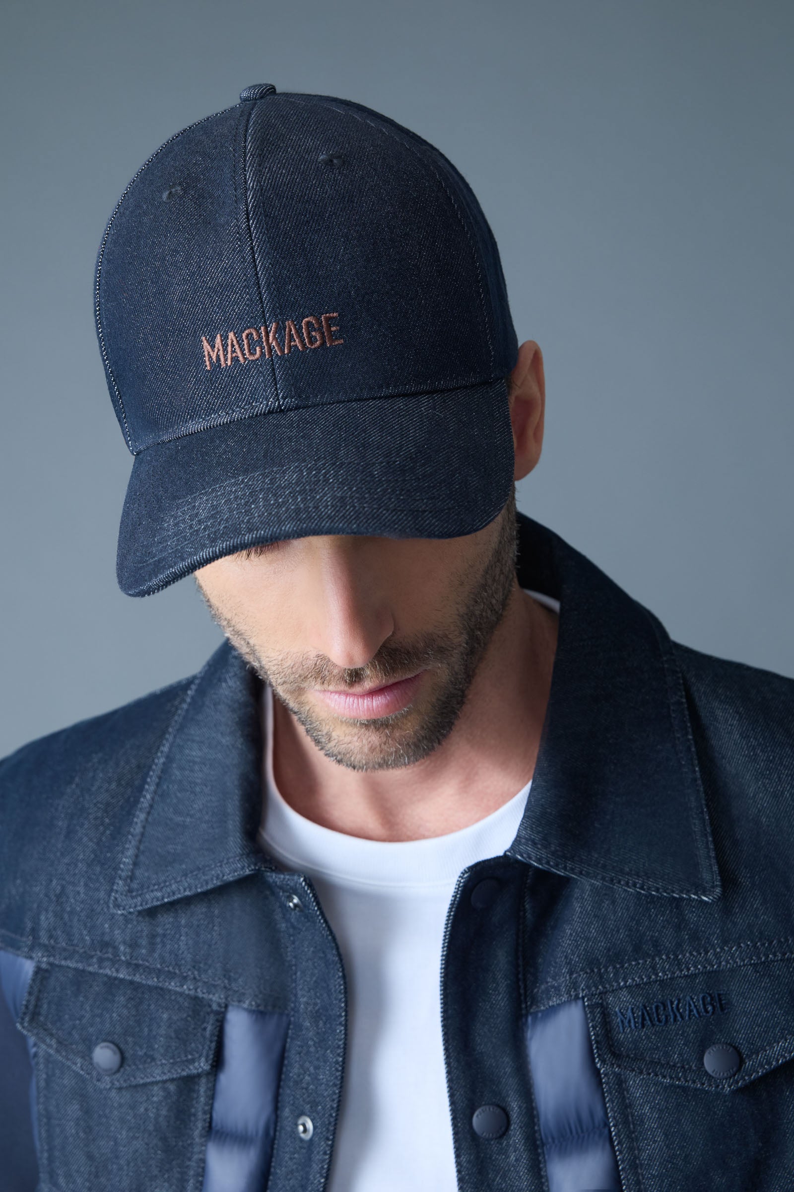 ANDERSON-DNM Denim Logo Baseball Cap | Mackage® US ANDERSON-DNM Denim Logo Baseball Cap | Mackage® US