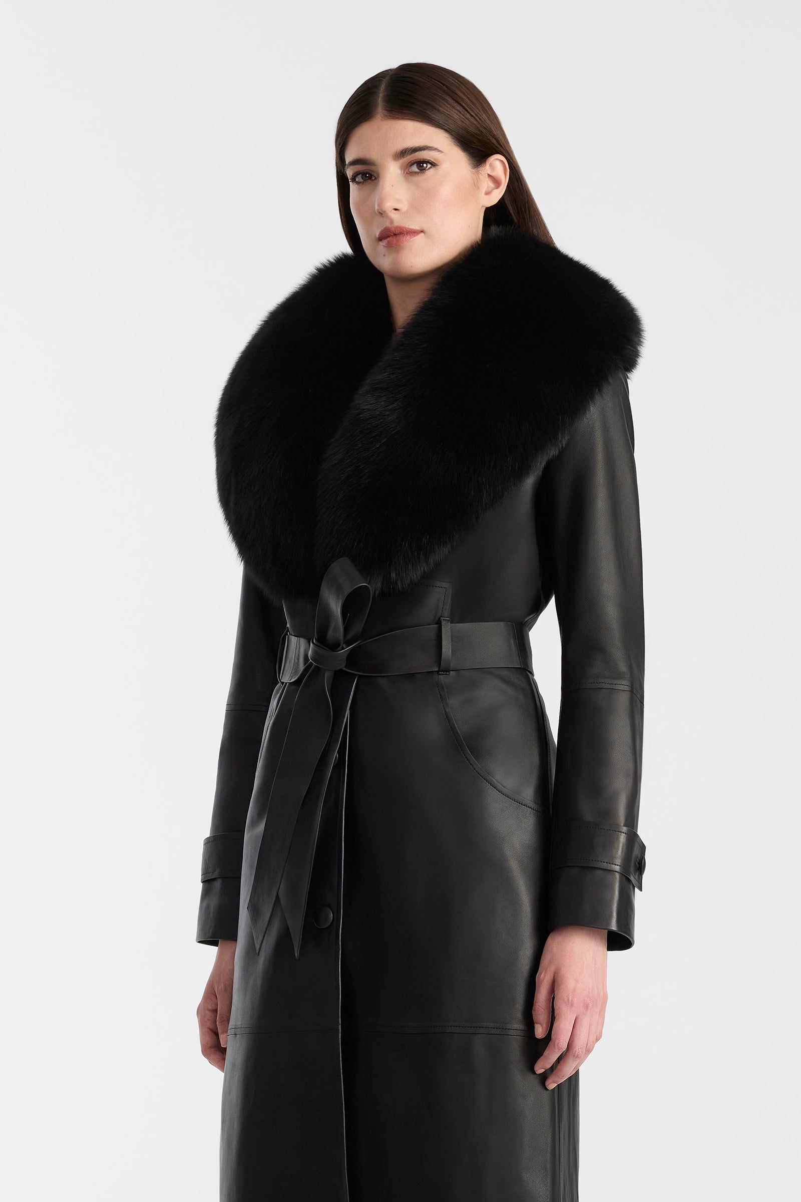 ANGELLY-BX Leather coat for Women | Mackage® US