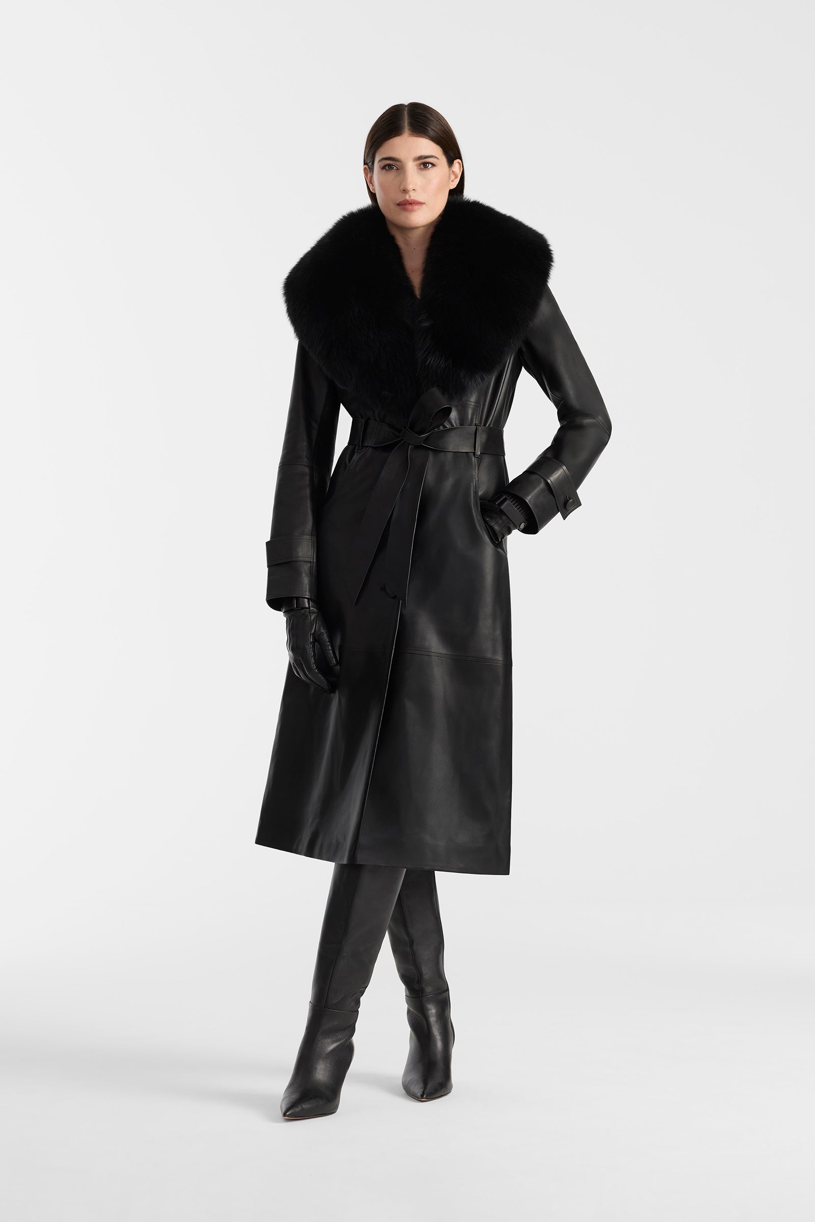 ANGELLY-BX Leather coat for Women | Mackage® US