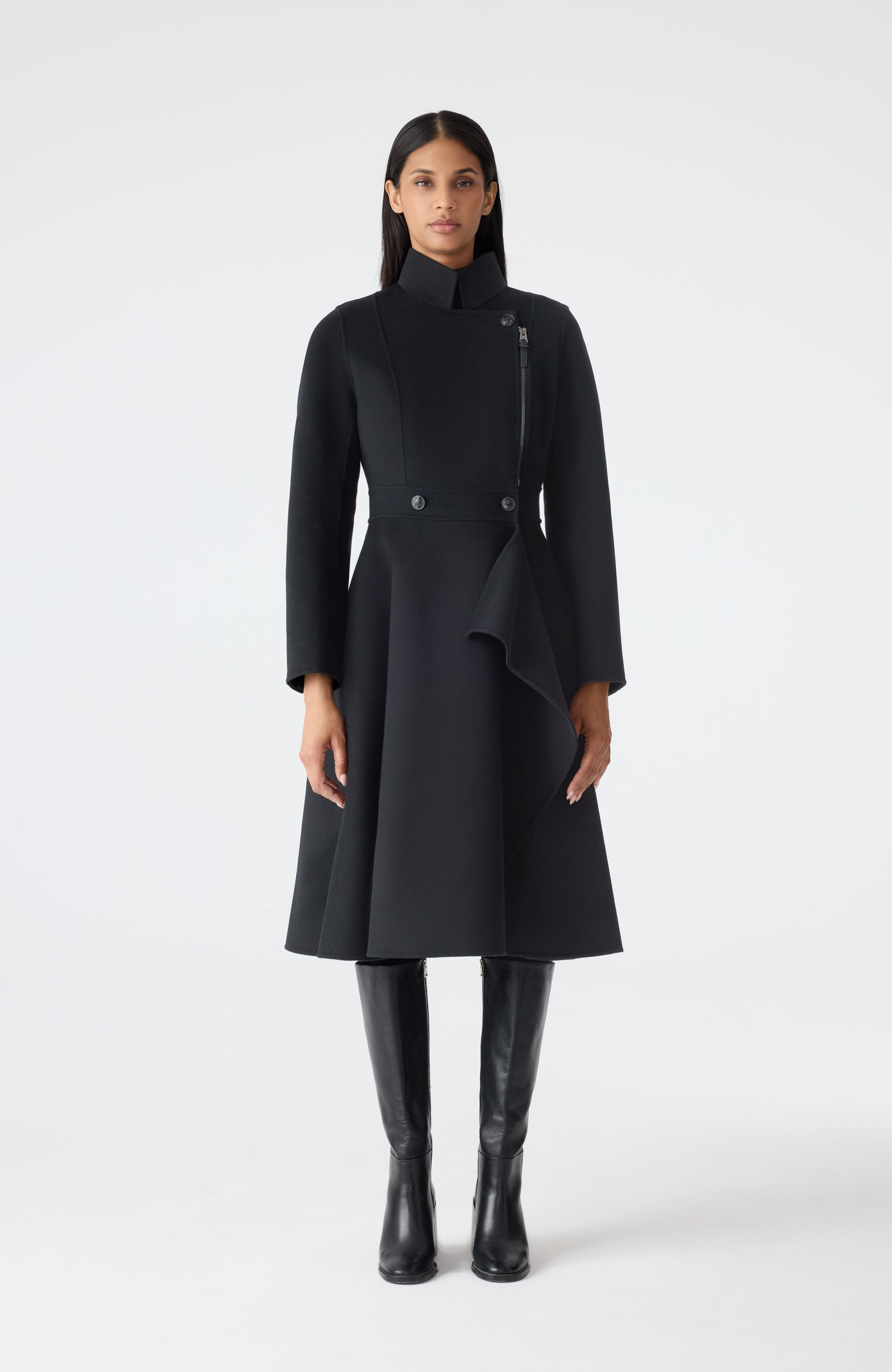 ジャケット・アウター Sillage / IRIDESCENT QUILTED PEACOAT Long Quilted Iridescent Jacket in Peacock