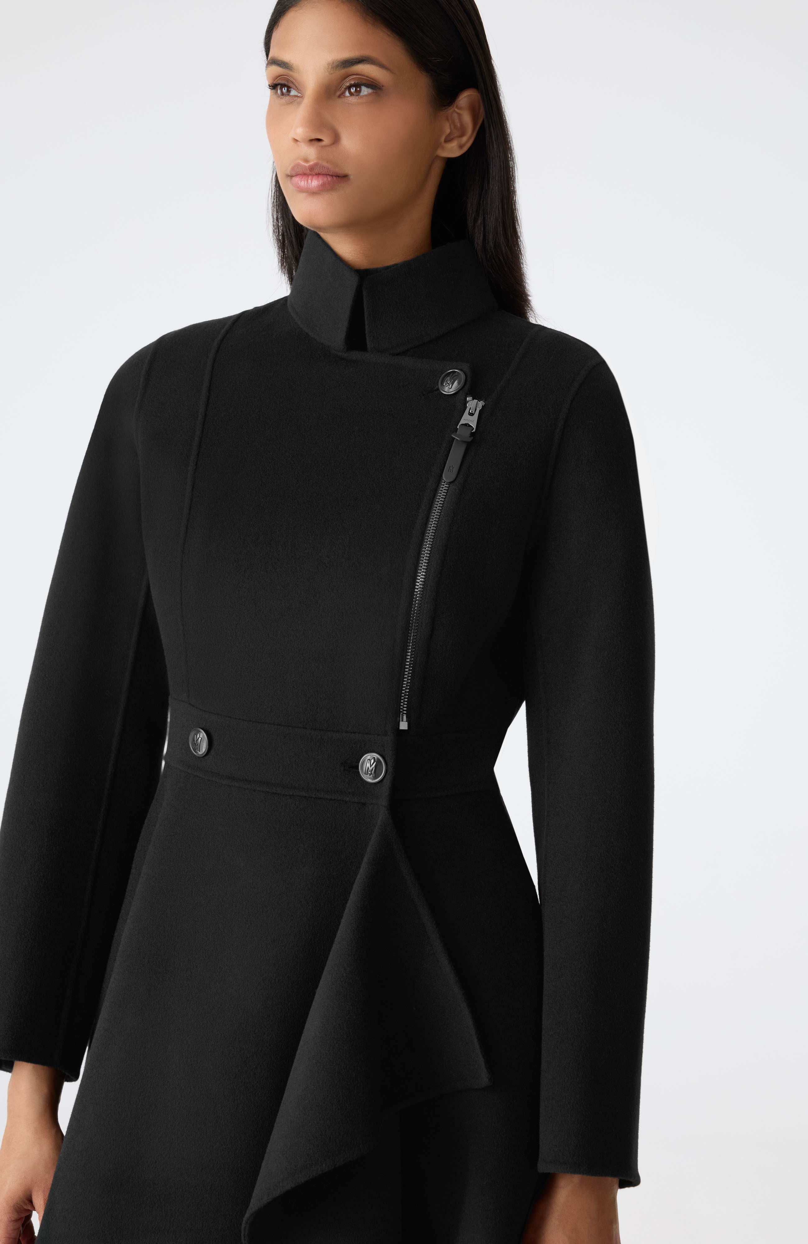 ジャケット・アウター eaphi asymmetry detail coat ADDICT CLOTHES JAPAN ⁡ SPECIAL LIMITED ⁡ AD-03CS / HORSEHIDE