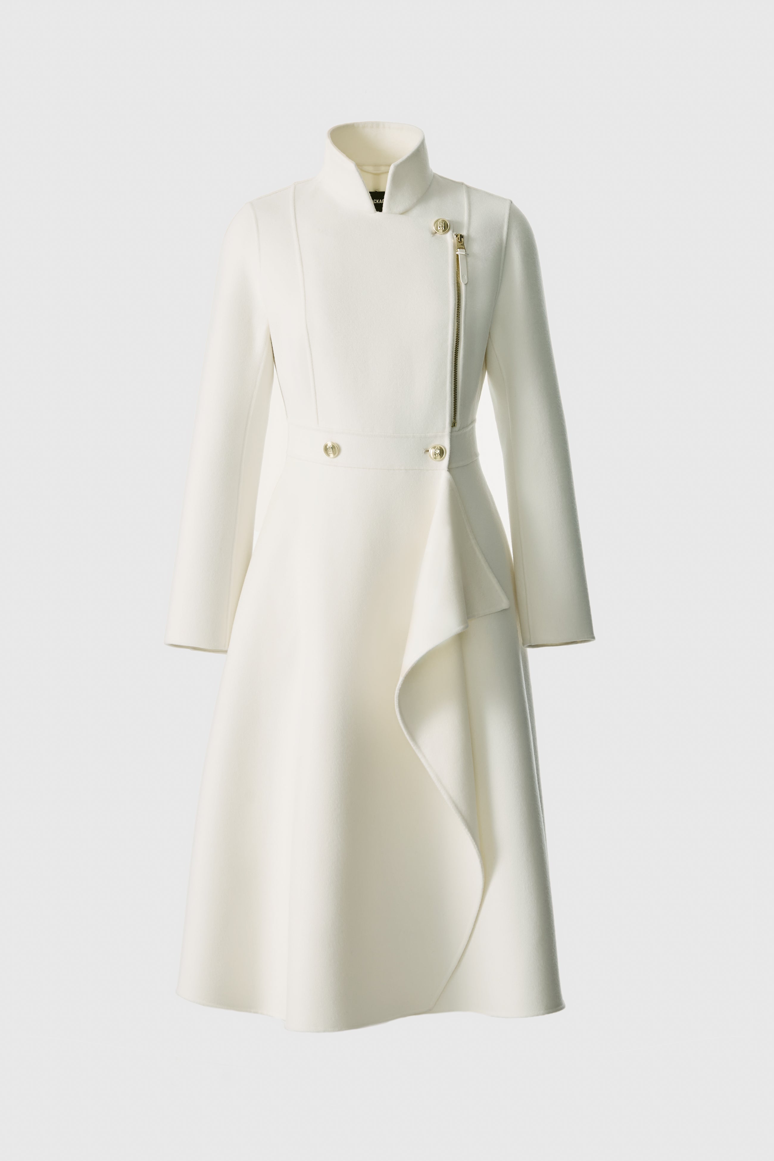ANNIA Asymmetrical Wool Coat for Women | Mackage® US