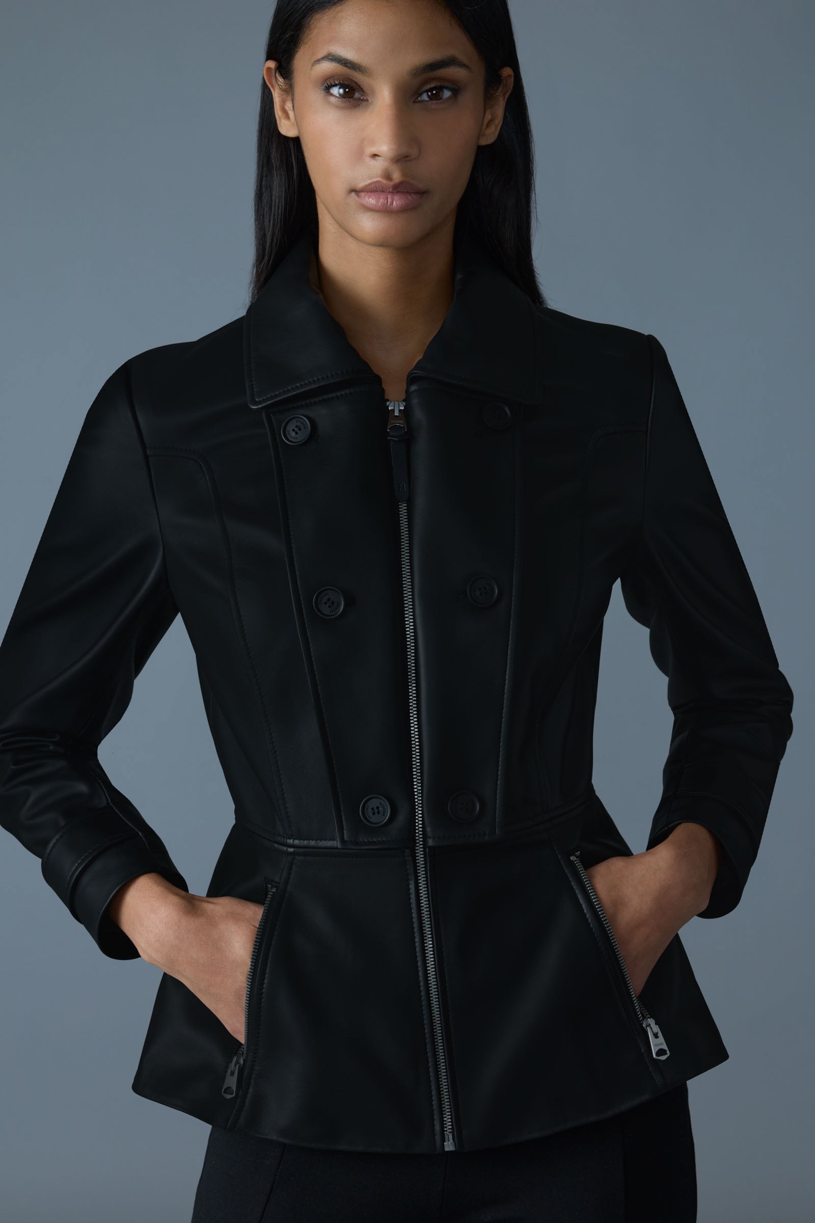 【新品】modest mood＊London Leather Jacket 5th. London Leather Jacket - Modest Mood