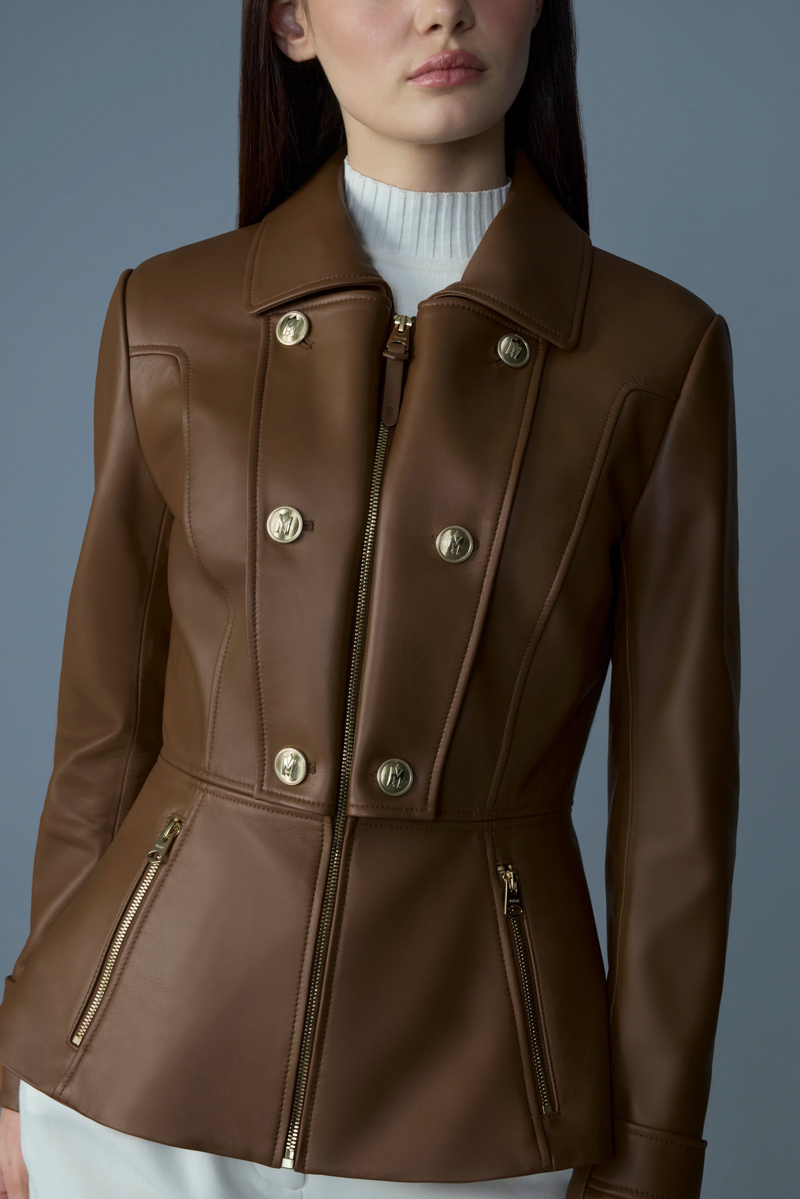 BARBARA - Fitted Leather Jacket | Mackage US BARBARA - Fitted Leather Jacket | Mackage US