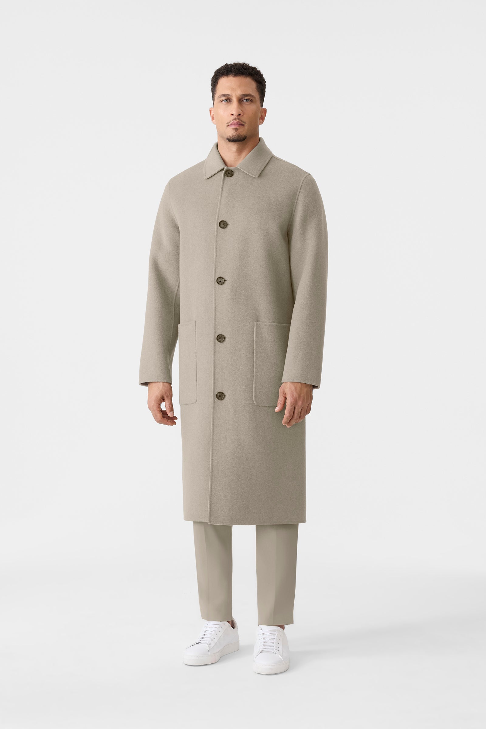 BECKETT-HB Balmacaan Wool Overcoat for Men | Mackage® US