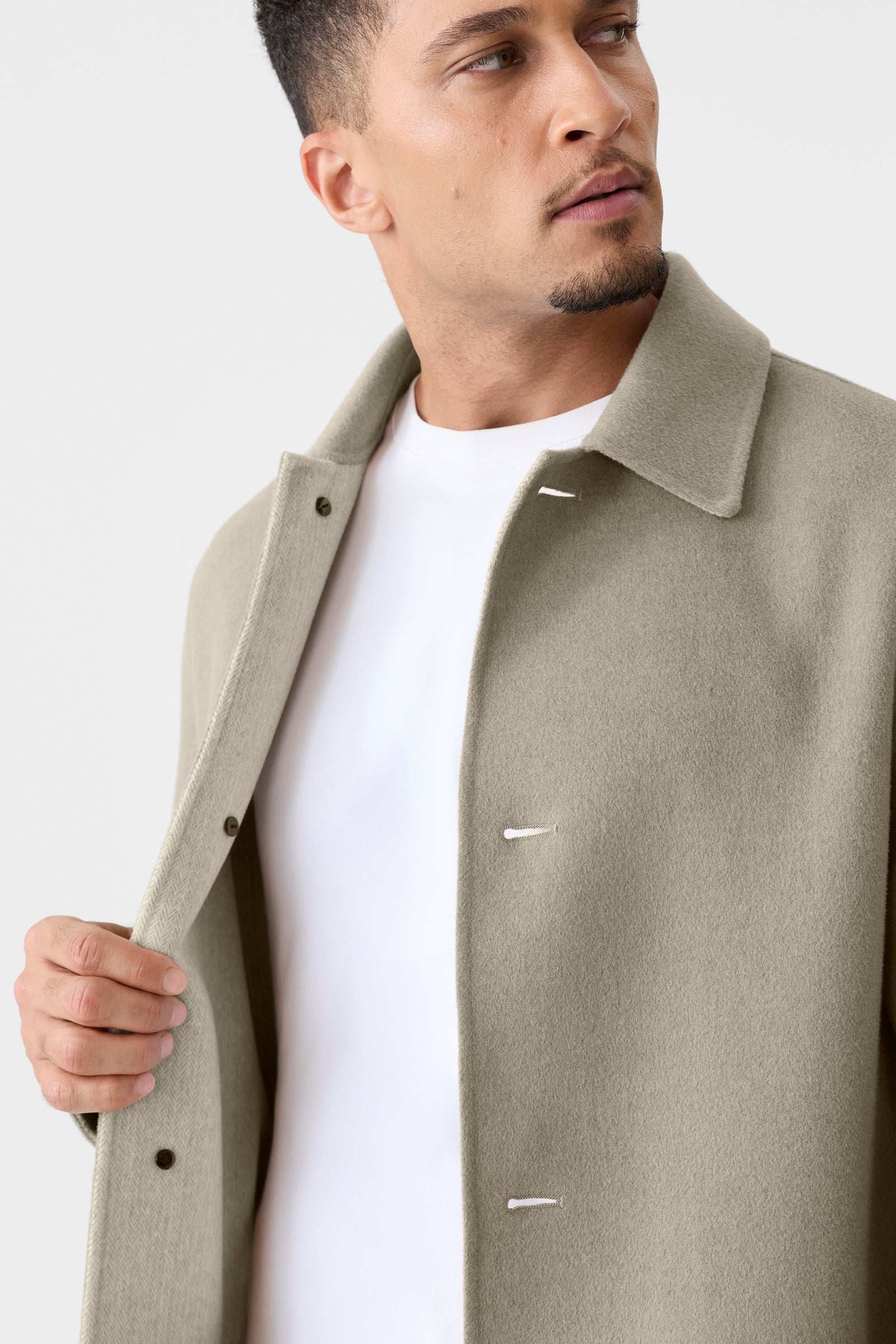 BECKETT-HB Balmacaan Wool Overcoat for Men | Mackage® US