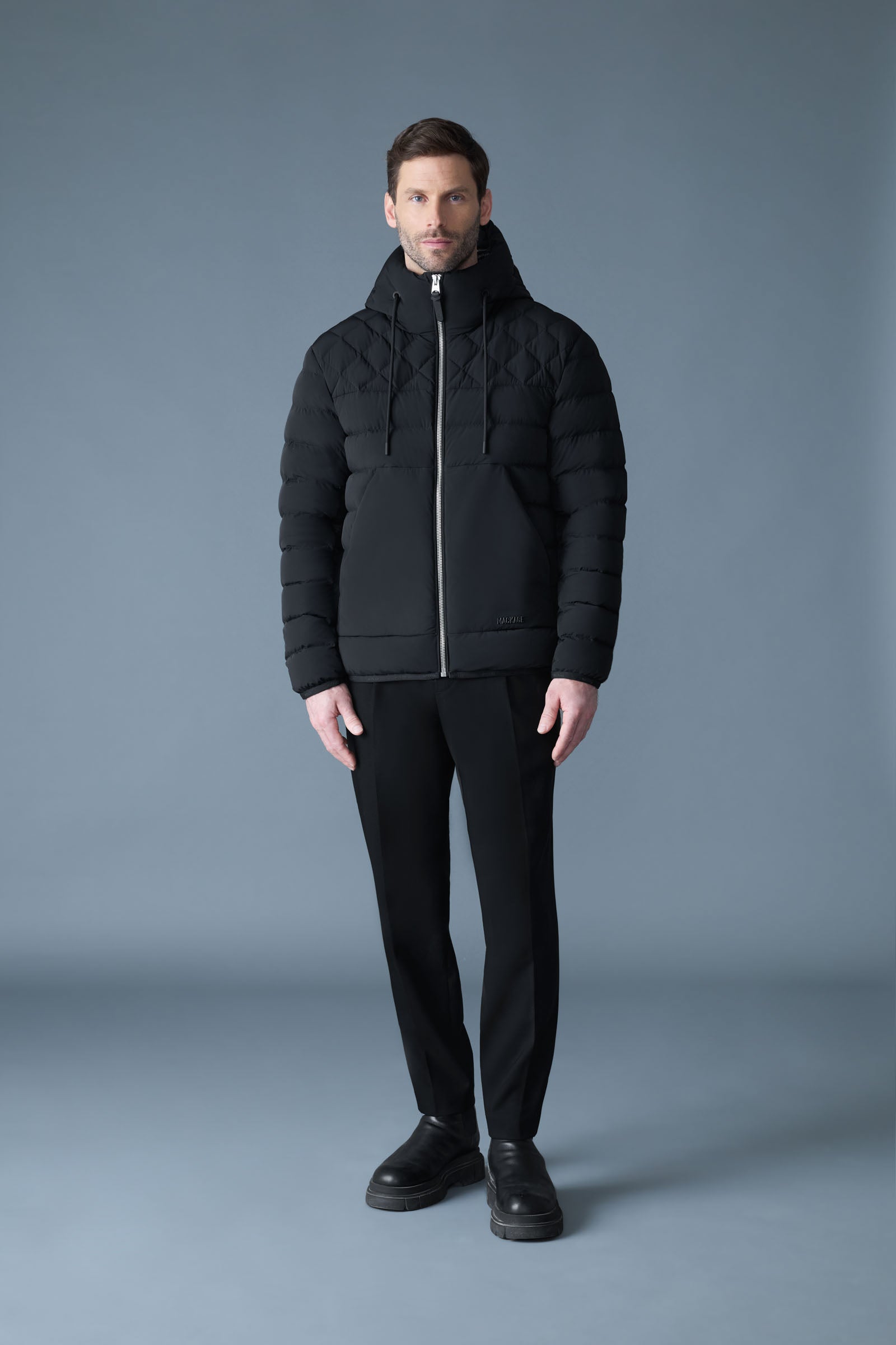 BERGEN Quilted Down Hooded Jacket for Men | Mackage US