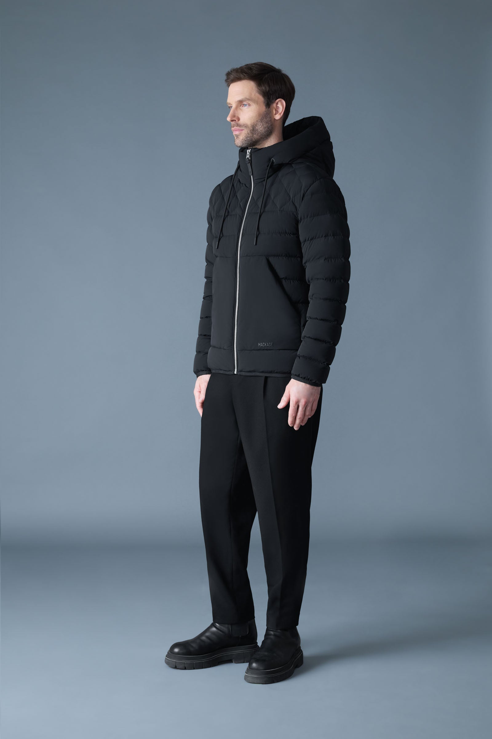 BERGEN Quilted Down Hooded Jacket for Men | Mackage US