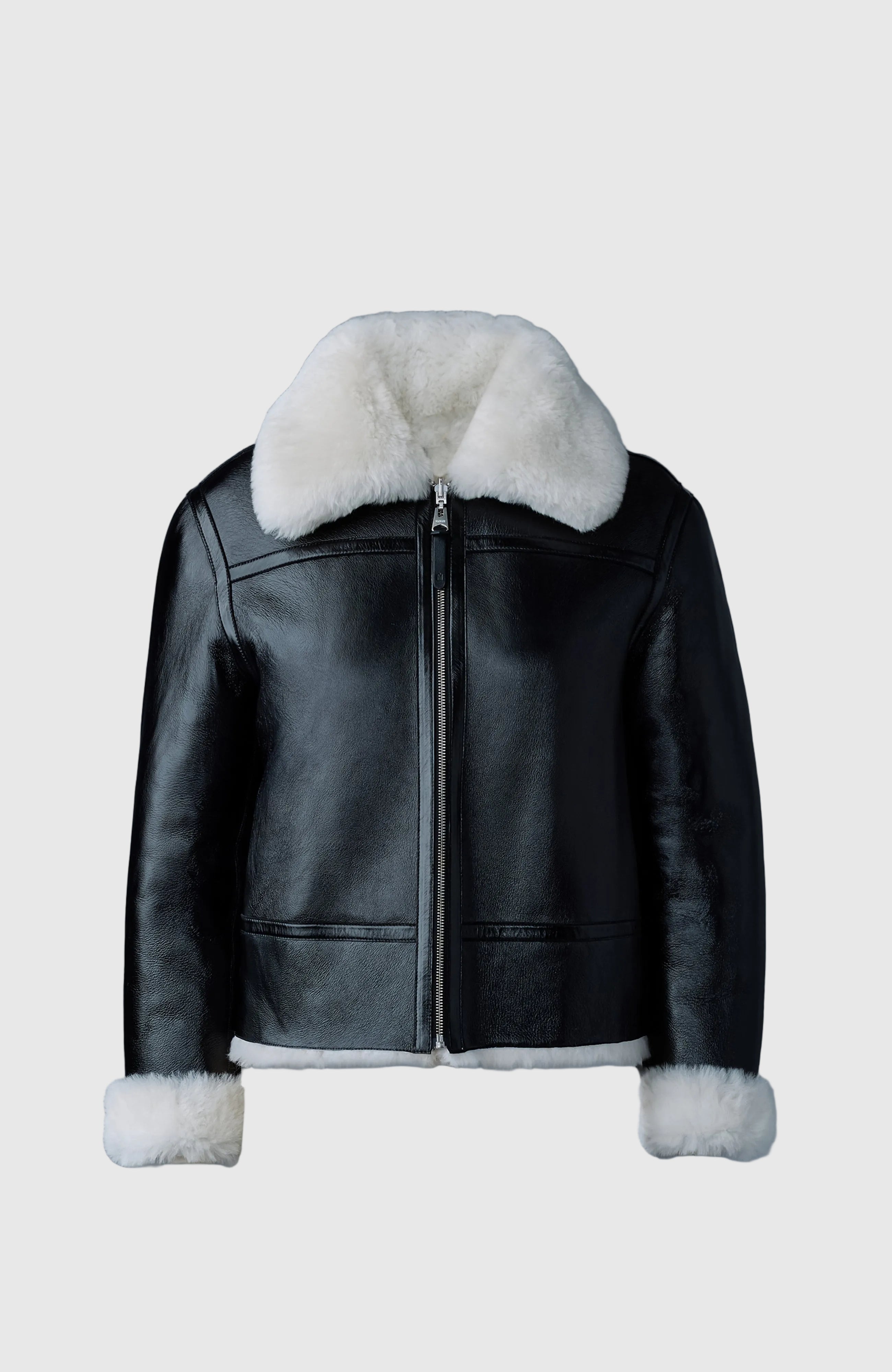 Betty, 2-in-1 reversible leather shearling jacket | Mackage® US