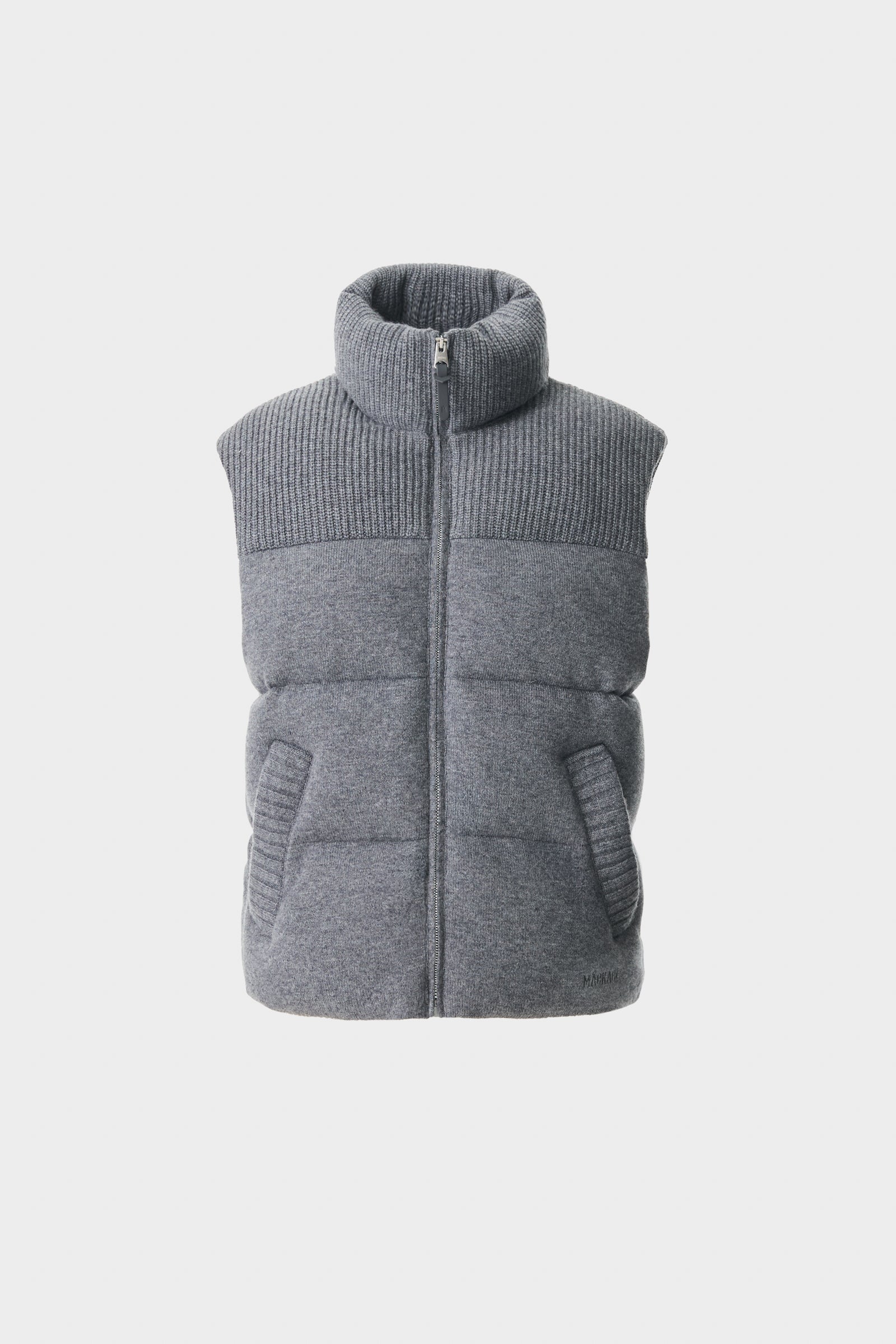 BRAXTON Cashmere Wool Blend Vest with Contrast Yoke for Men