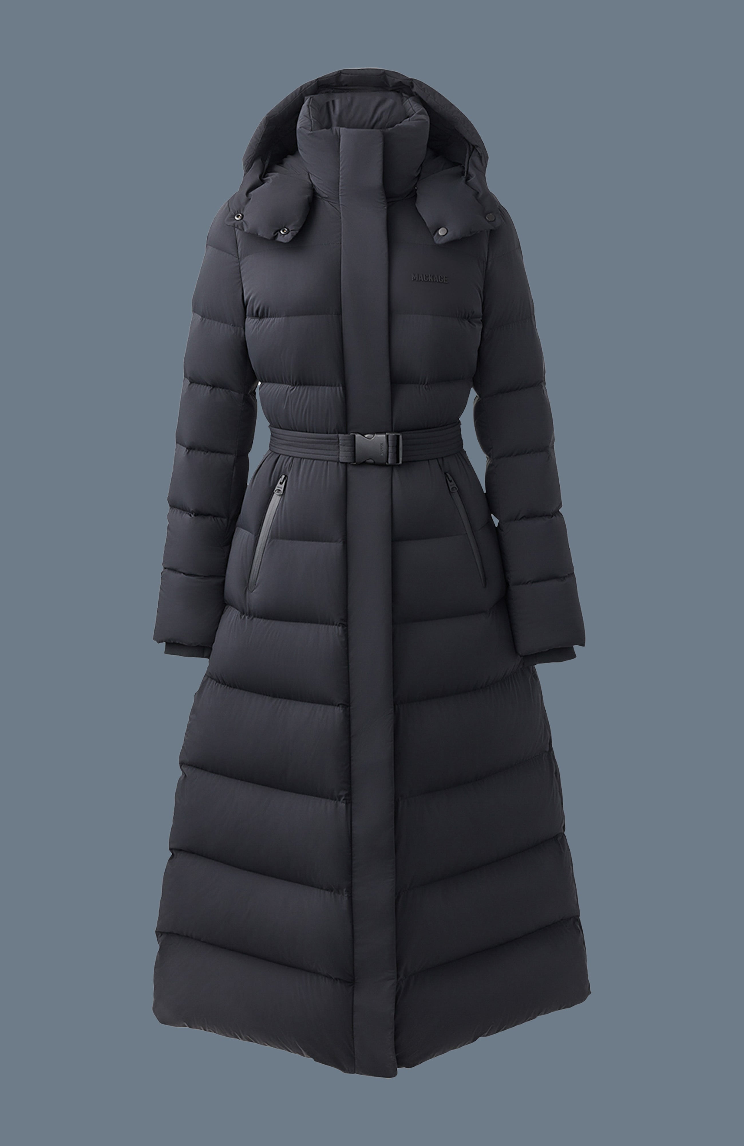 Calina Stretch down maxi coat for ladies Mackage US
