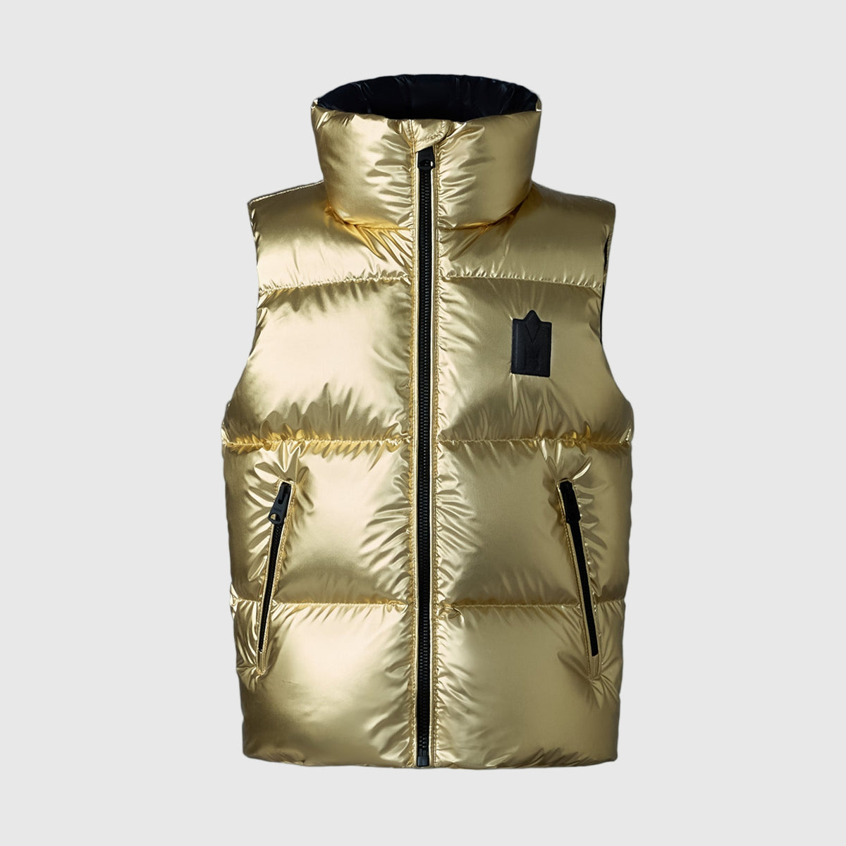 Charlee-M, metallic light down puffer vest | Mackage® US
