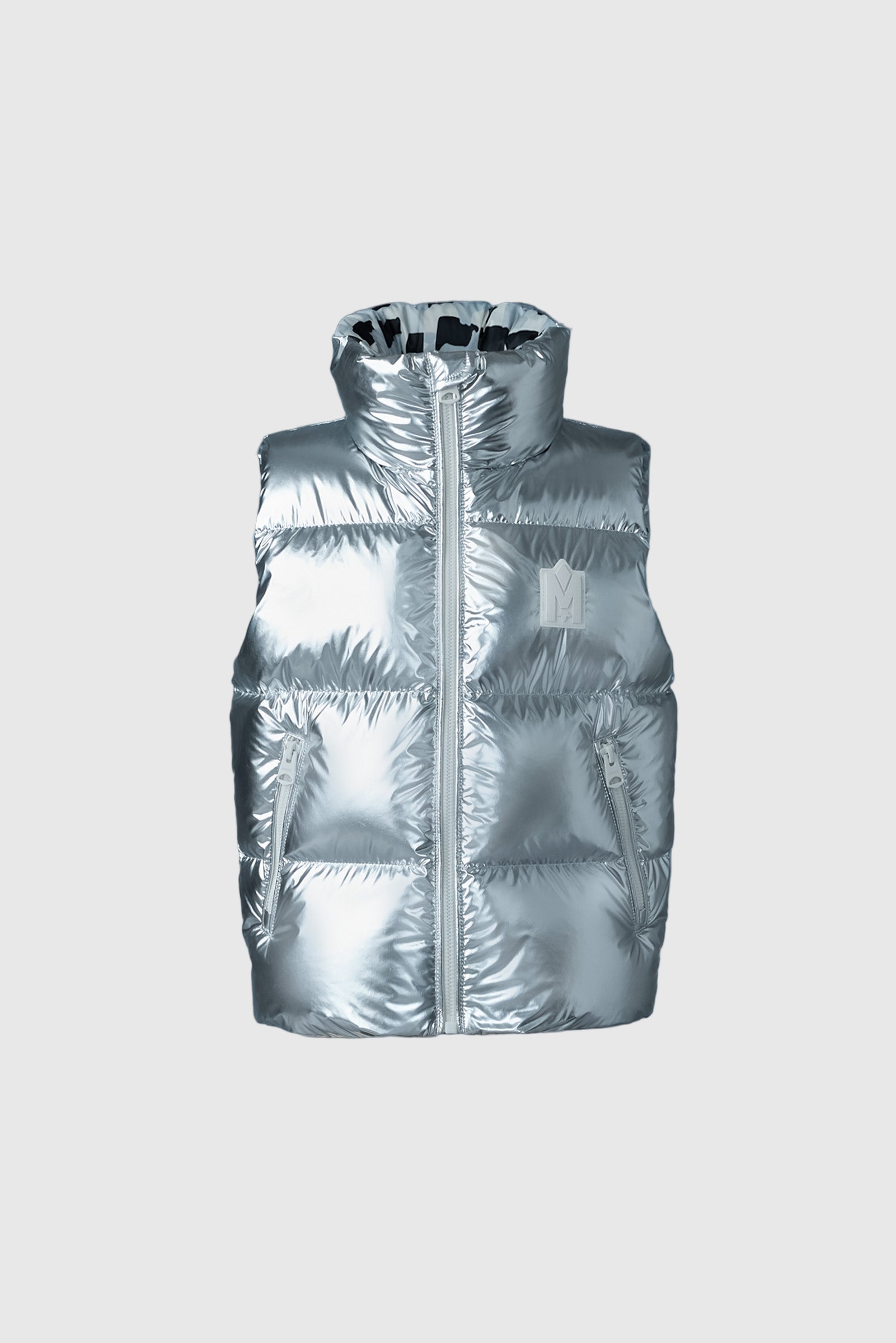 Charlee-M, metallic light down puffer vest | Mackage® US