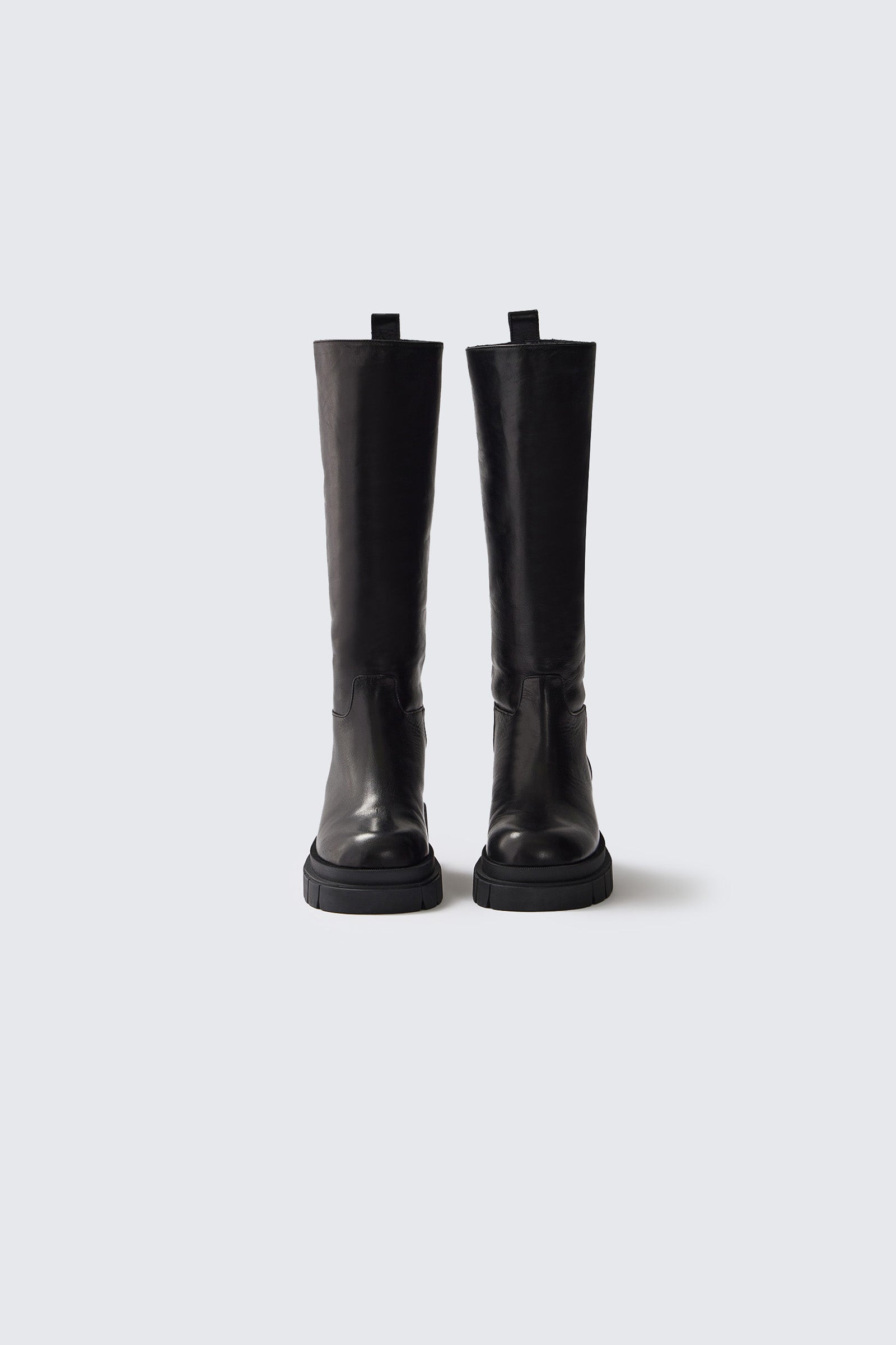 COMMANDER Shearling-lined lug sole Leather boot for Women