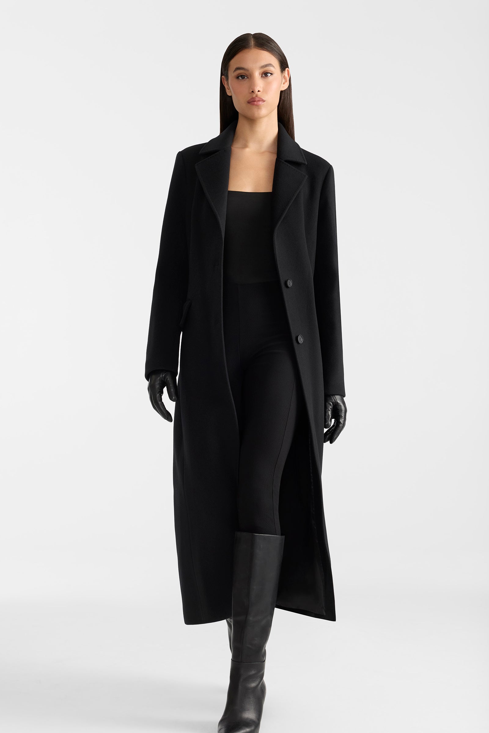 CORAZON Semi-fitted wool coat for Women | Mackage® US