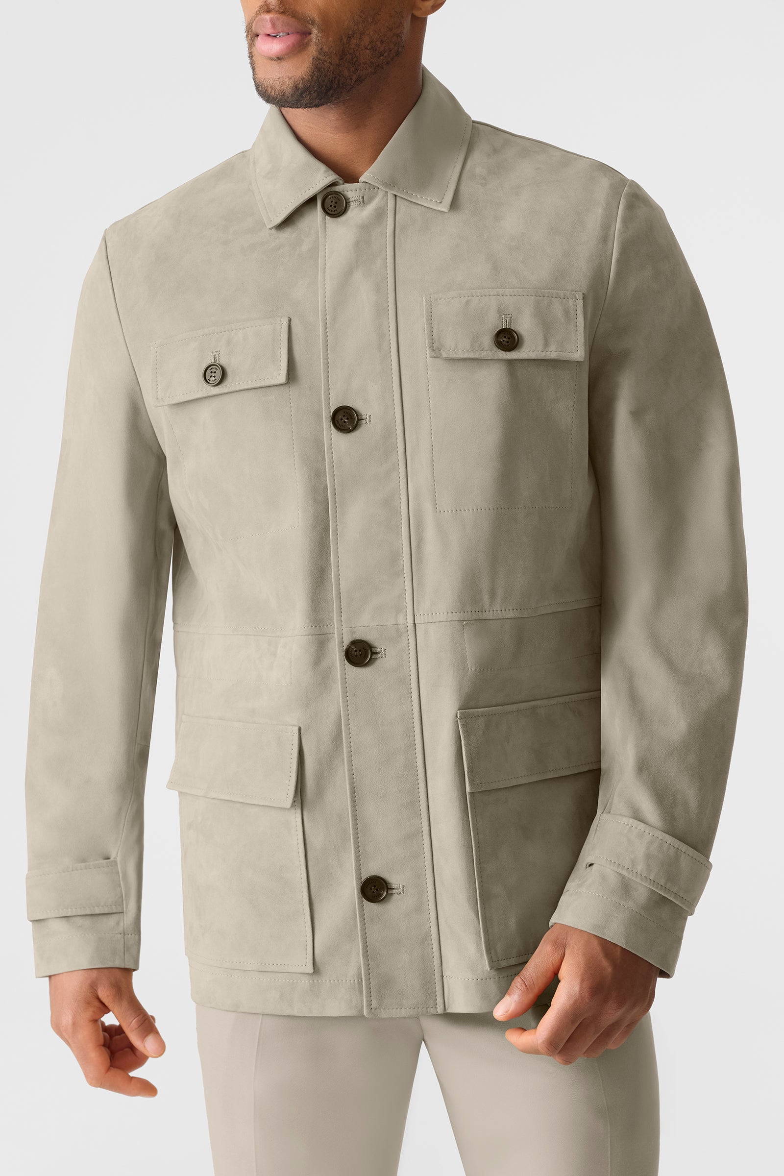 DANNY-SU Suede Safari Jacket for Men | Mackage® US