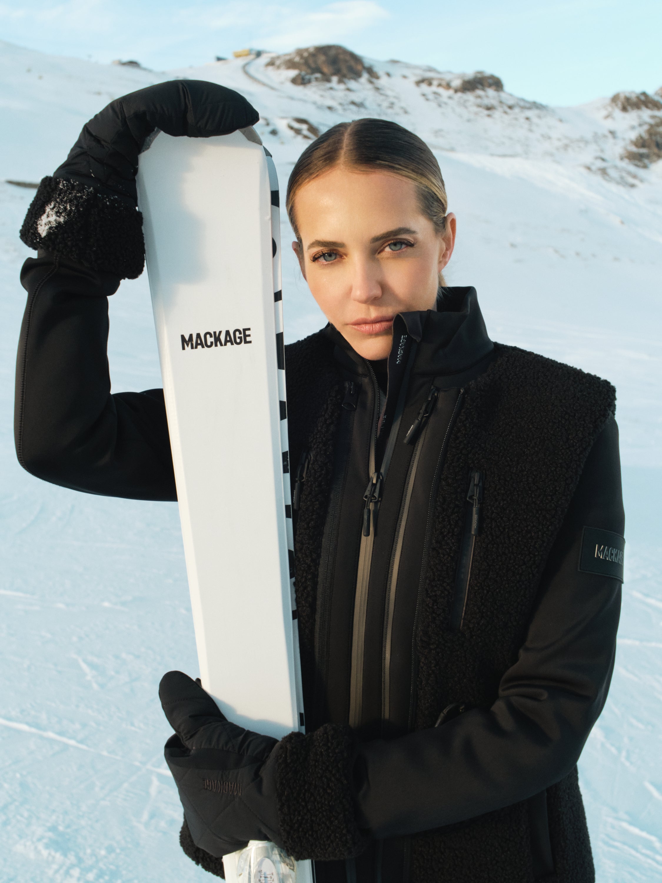 DEWI 3-in-1 Stretch Bonded Fleece & Teddy Ski Jacket for Women
