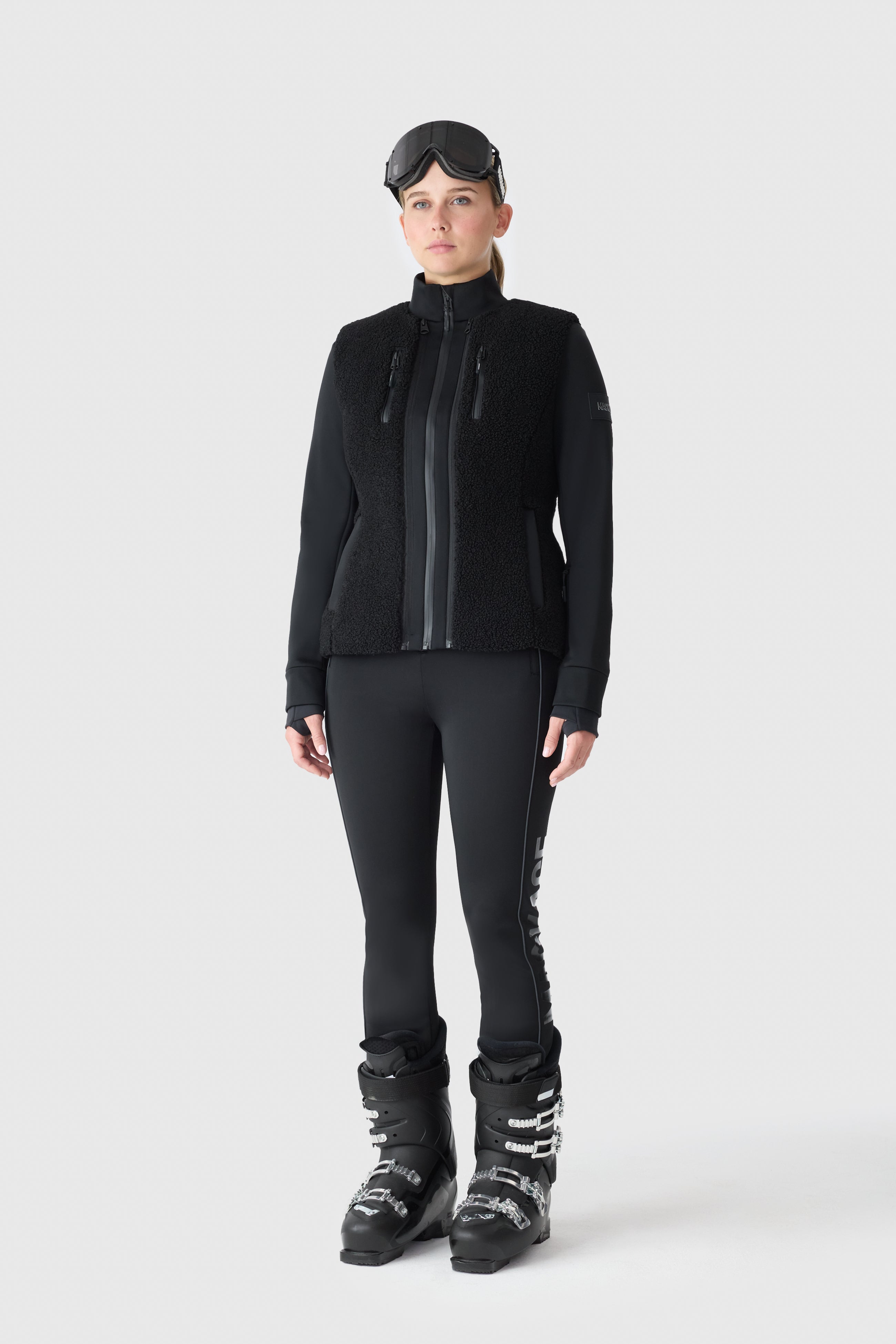DEWI 3-in-1 Stretch Bonded Fleece & Teddy Ski Jacket for Women