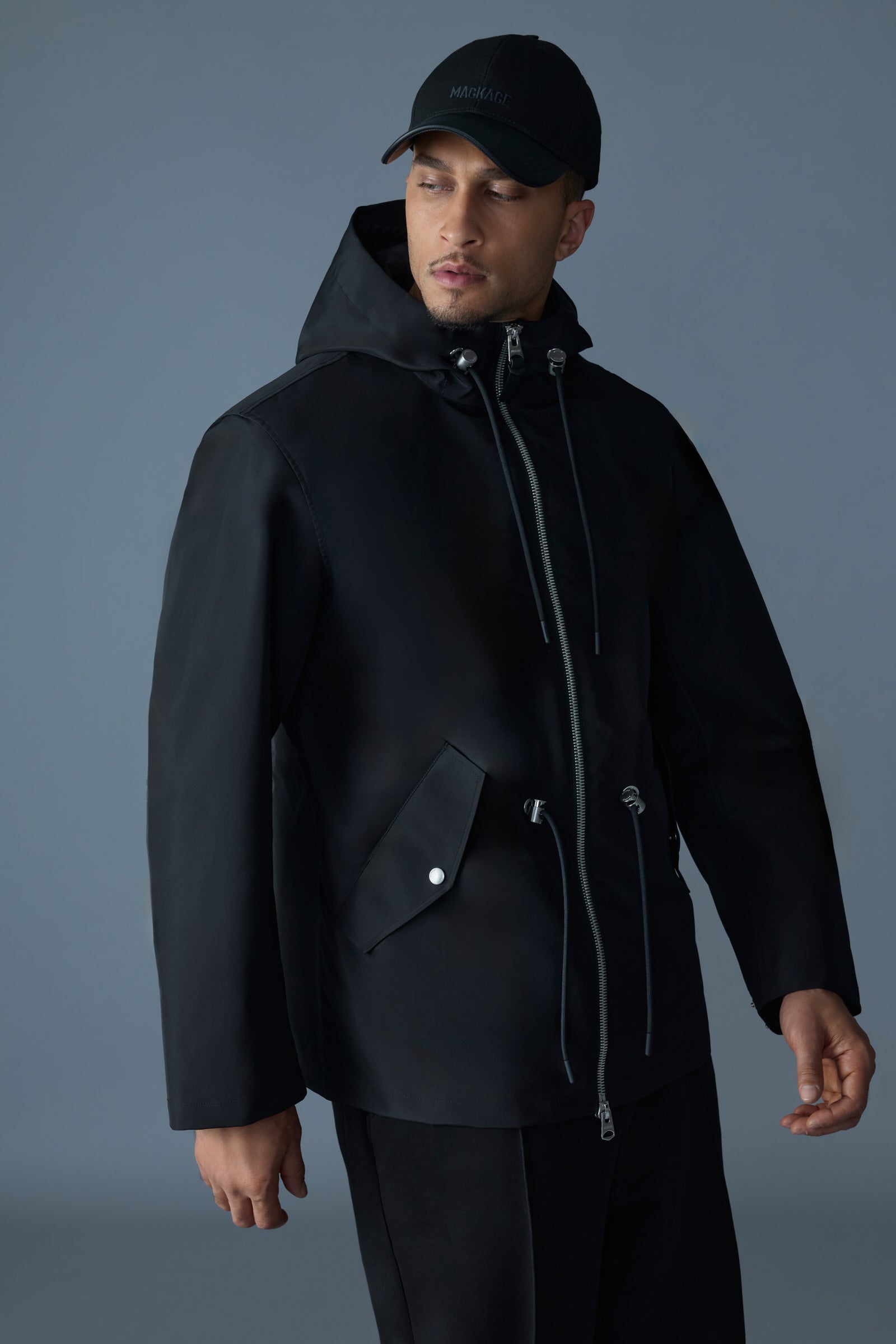 MNML HAUTE COUTURE ブラックジャケット DIEGO 10 DIEGO - 3-In-1 Quilted Rain Jacket for Men | Mackage® US