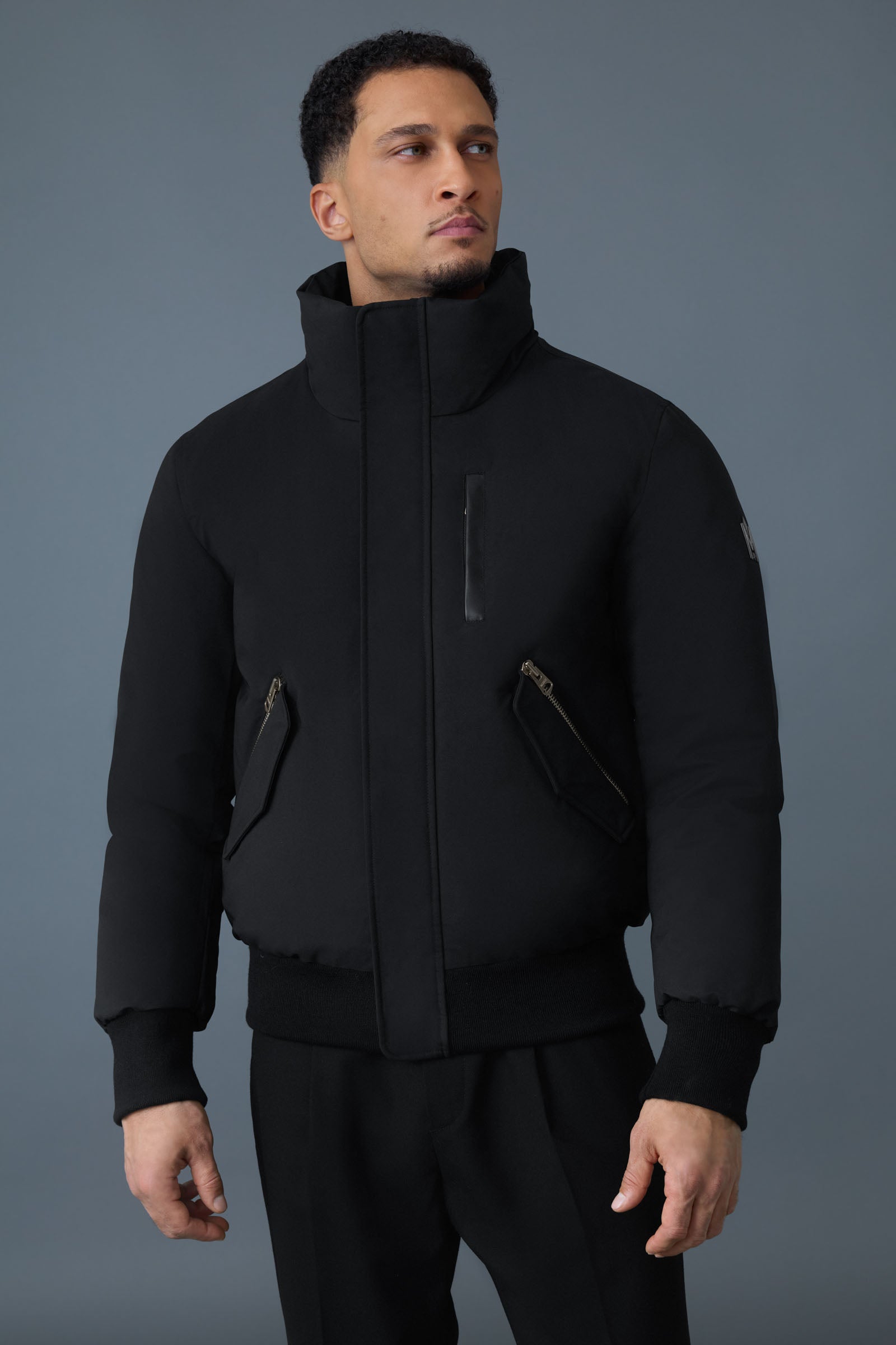 Dixon-BX, 2-in-1 Nordic Tech down bomber with blue fox fur