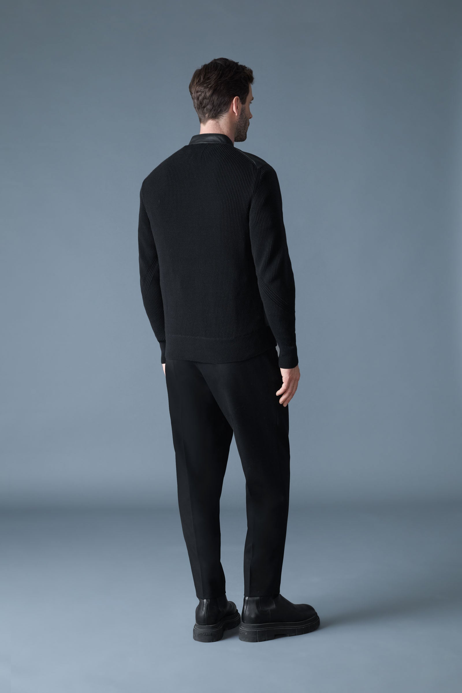 DOMINIC-Z Mixed Media Logo Jacket for Men | Mackage® US