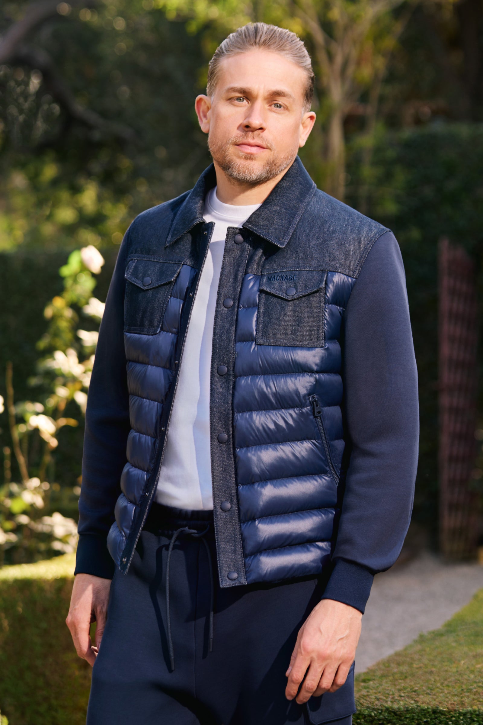 DONOVAN Quilted Contrast Snap Jacket for Men | Mackage US