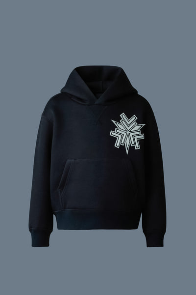 Dru-TNV, Double-Face Jersey Graphic Hoodie | Mackage® US