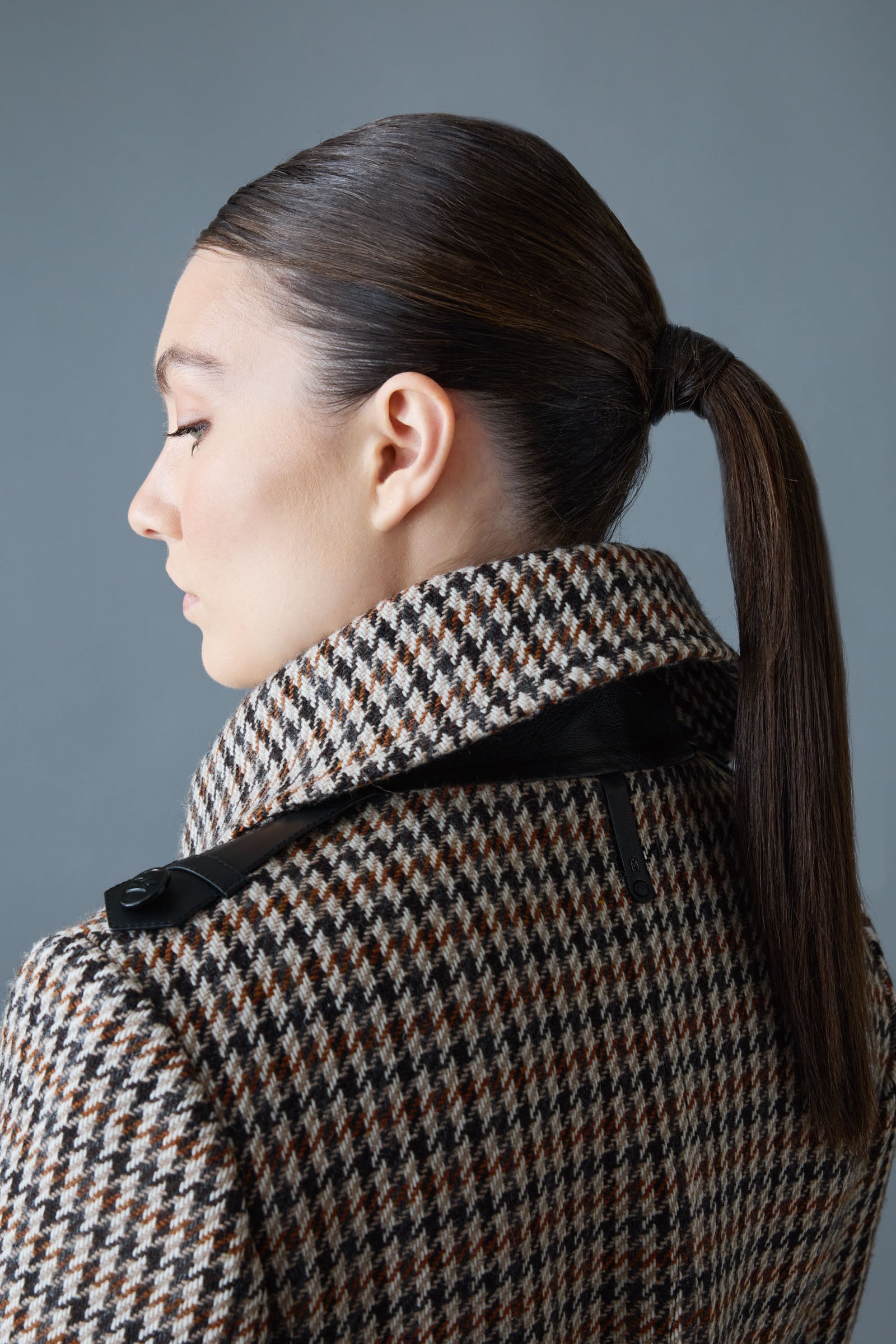 yleve イレーヴ Wool Hound's Tooth Jacket Men Houndstooth Tweed Jacket 44R US Size OLIVER DE BREUIL