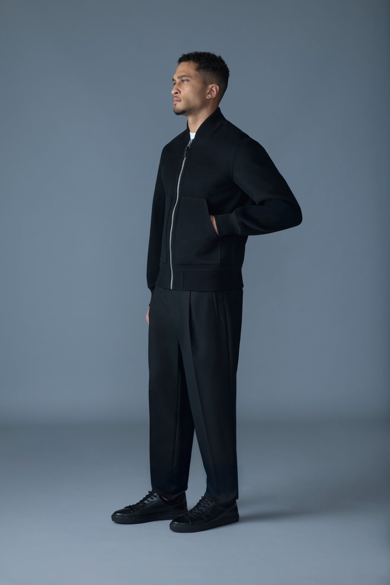 EMILIO-W - Wool Bomber Jacket for Men | Mackage® US