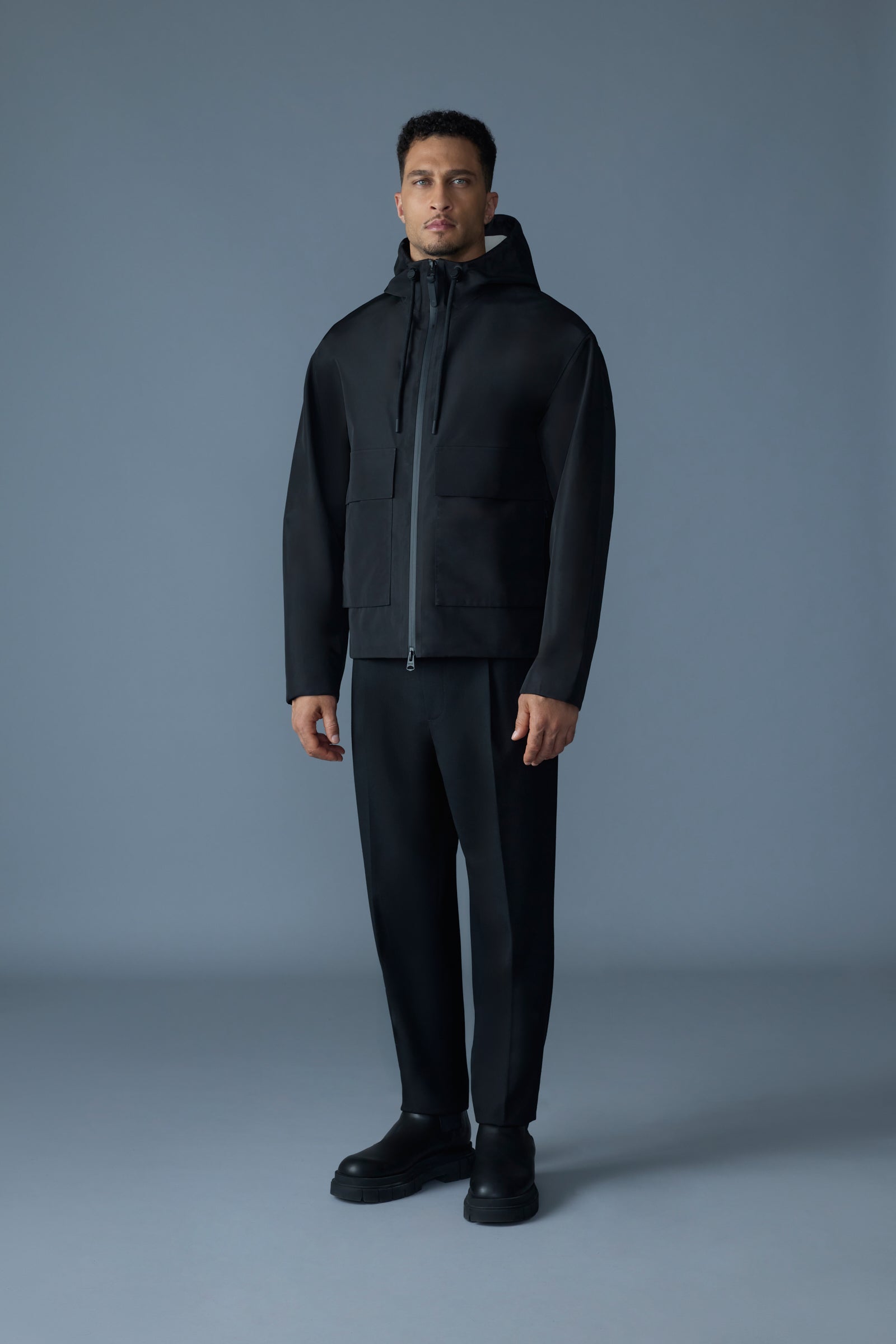 新品THE TOE Lyucus Jacket - plain Mサイズ ERIC-ZZ Recycled technical jacket with hood for Men | Mackage® US