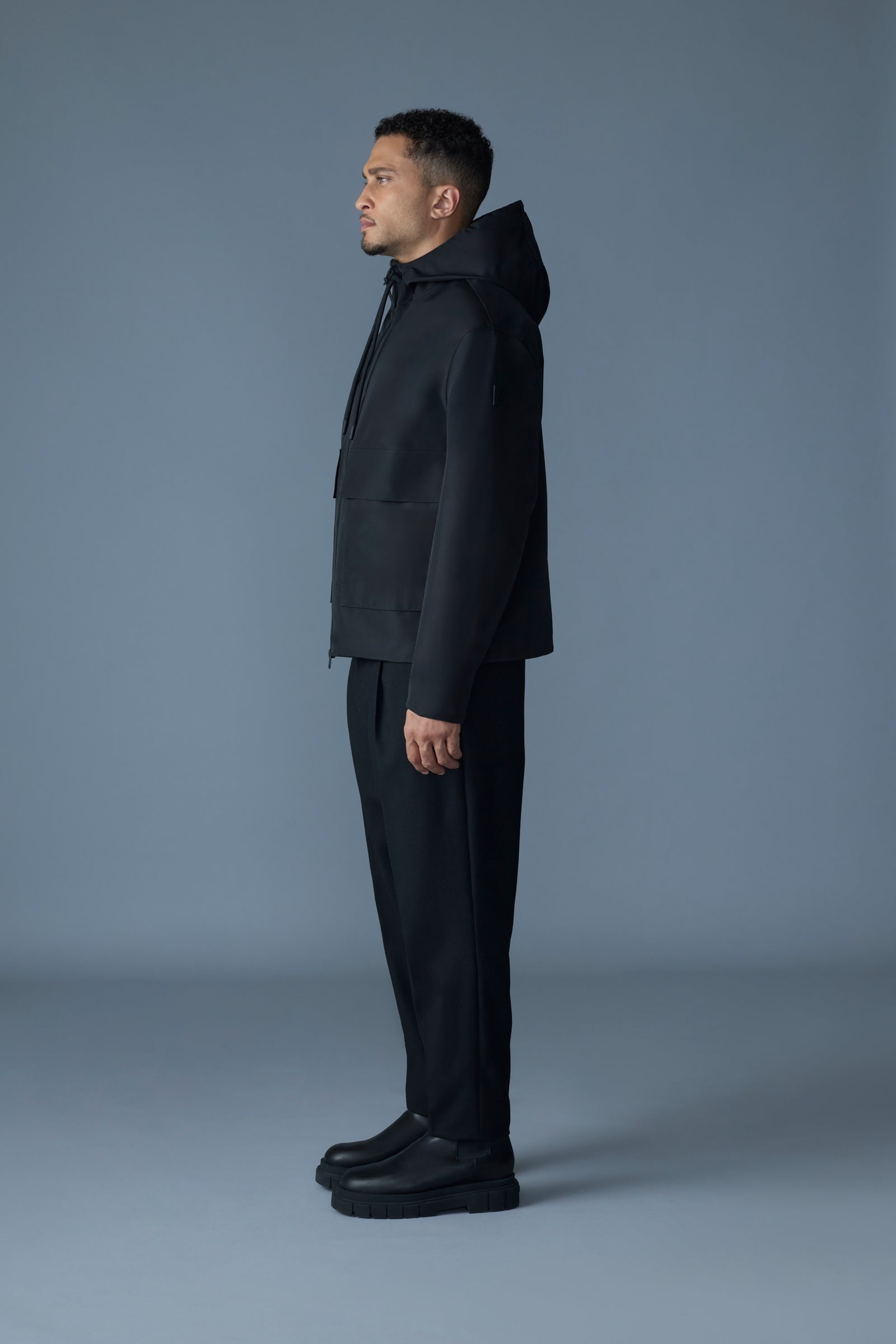 ERIC-ZZ Recycled technical jacket with hood for Men | Mackage® US