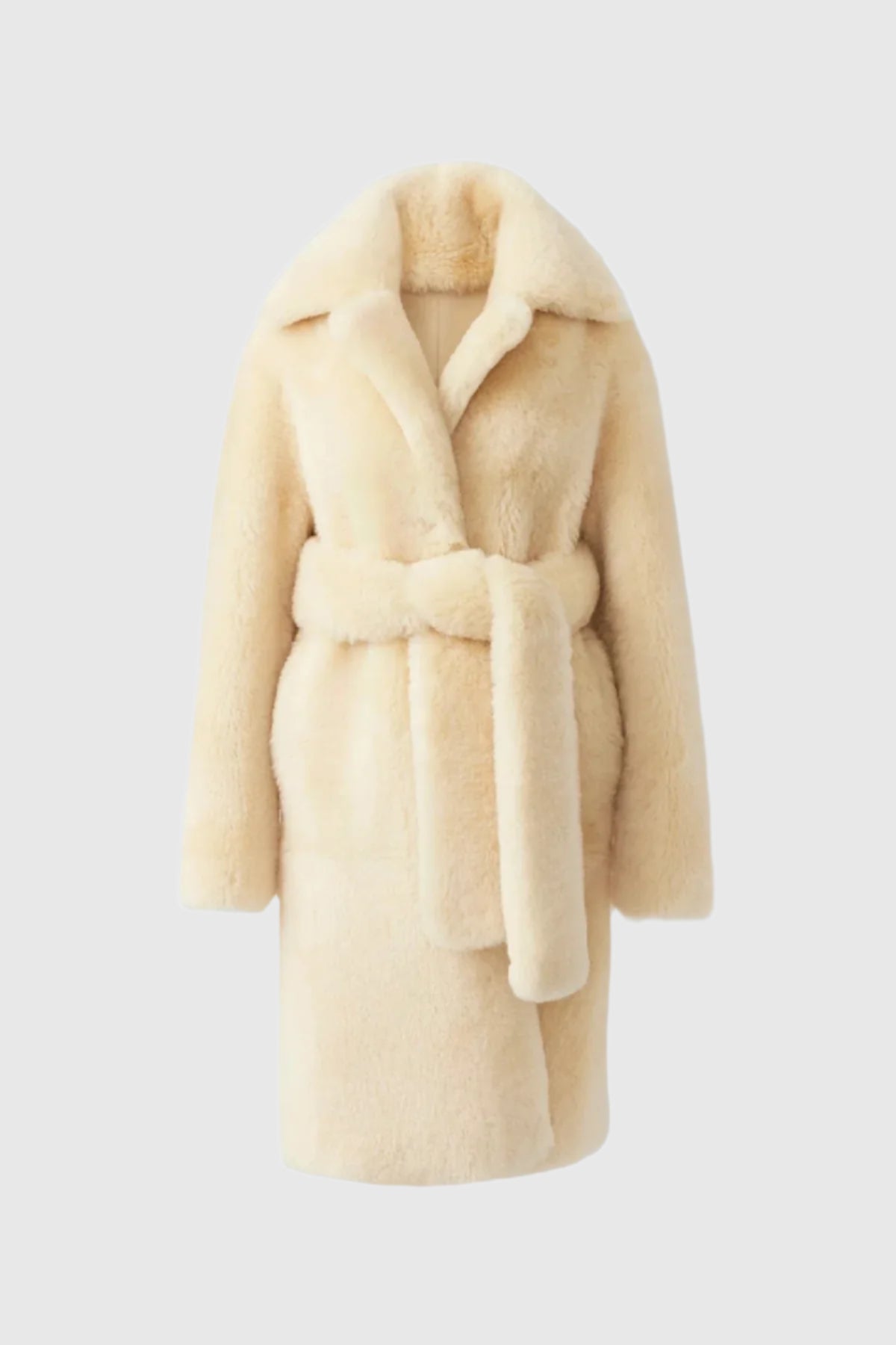 Etienne, Shearling coat with belt for ladies | Mackage® US
